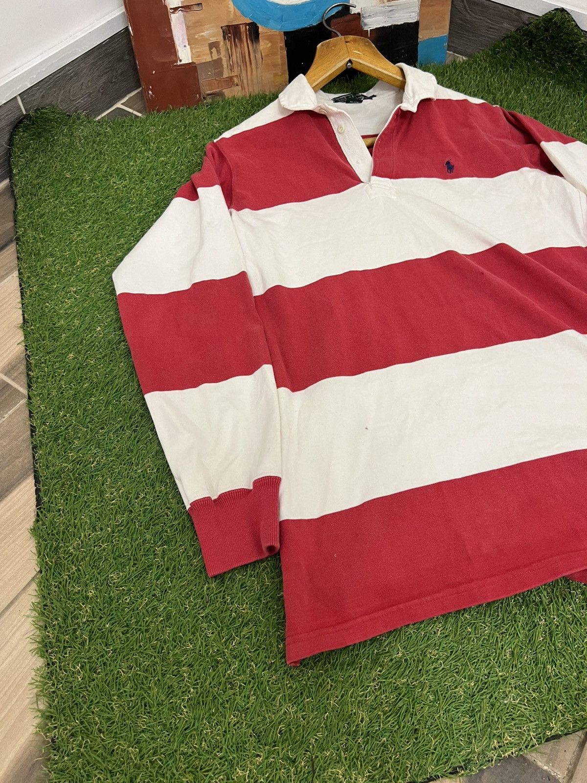 Vintage Vintage Polo Ralph Lauren rugby long sleeve 90s rare y2k Size US M / EU 48-50 / 2 - 5 Thumbnail