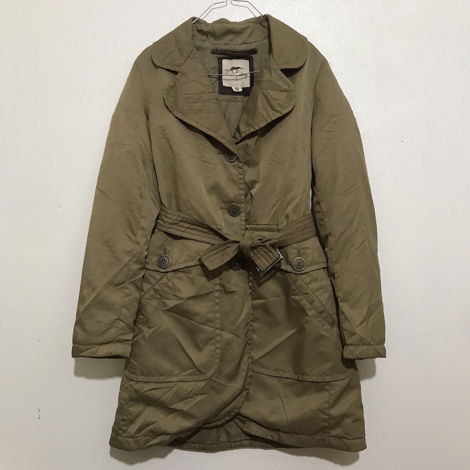 Burberry THOMAS BURBERRY trench coat vintage jacket cotton Belted Size S / US 4 / IT 40 - 1 Thumbnail