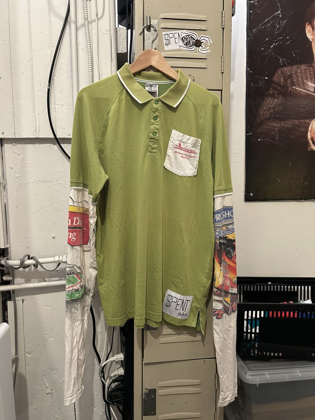 Nike Vintage Racing shirt Sleeve Polo shirt Size US XL / EU 56 / 4 - 1 Thumbnail