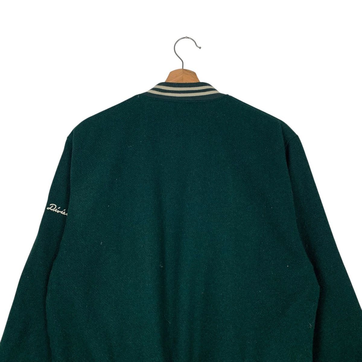 Japanese Brand PROJACK CLUB PREVALENT Green Wool Varsity Jacket #2148-C95 Size US S / EU 44-46 / 1 - 8 Thumbnail