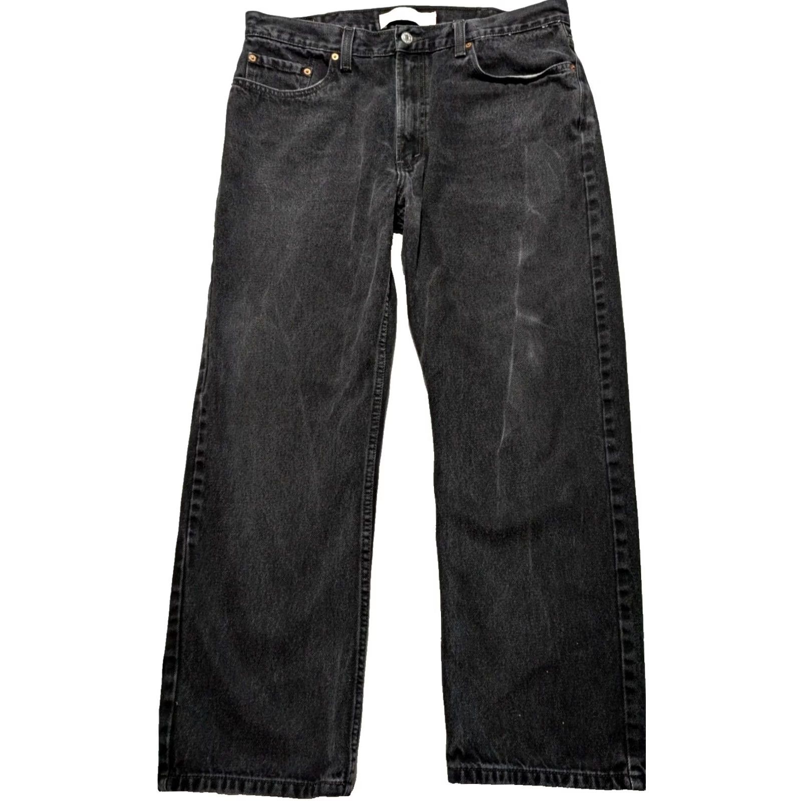 Levi's VTG Levi's 505 Regular Jeans Men 38x30 Black Denim Jeans Regular Fit Slim Straight 90s Fans Mens Size US 38 / EU 54 - 4 Thumbnail