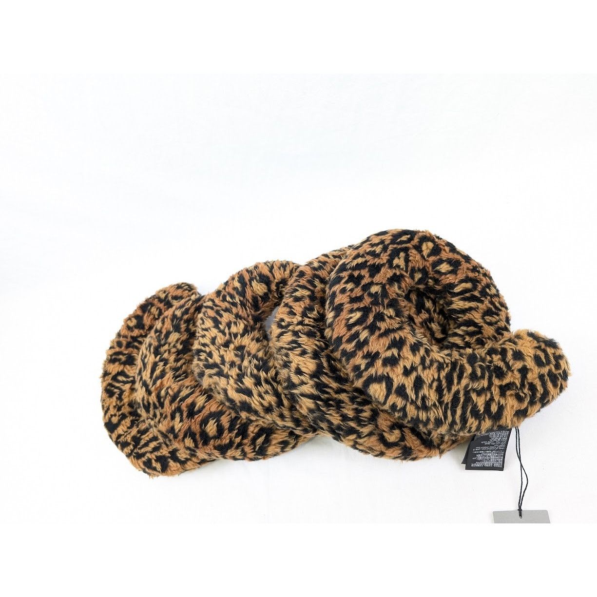 Balenciaga o1rshd1 Size: OS / Fake Fur Wire Scarf in Beige / Brown Size ONE SIZE - 8 Thumbnail