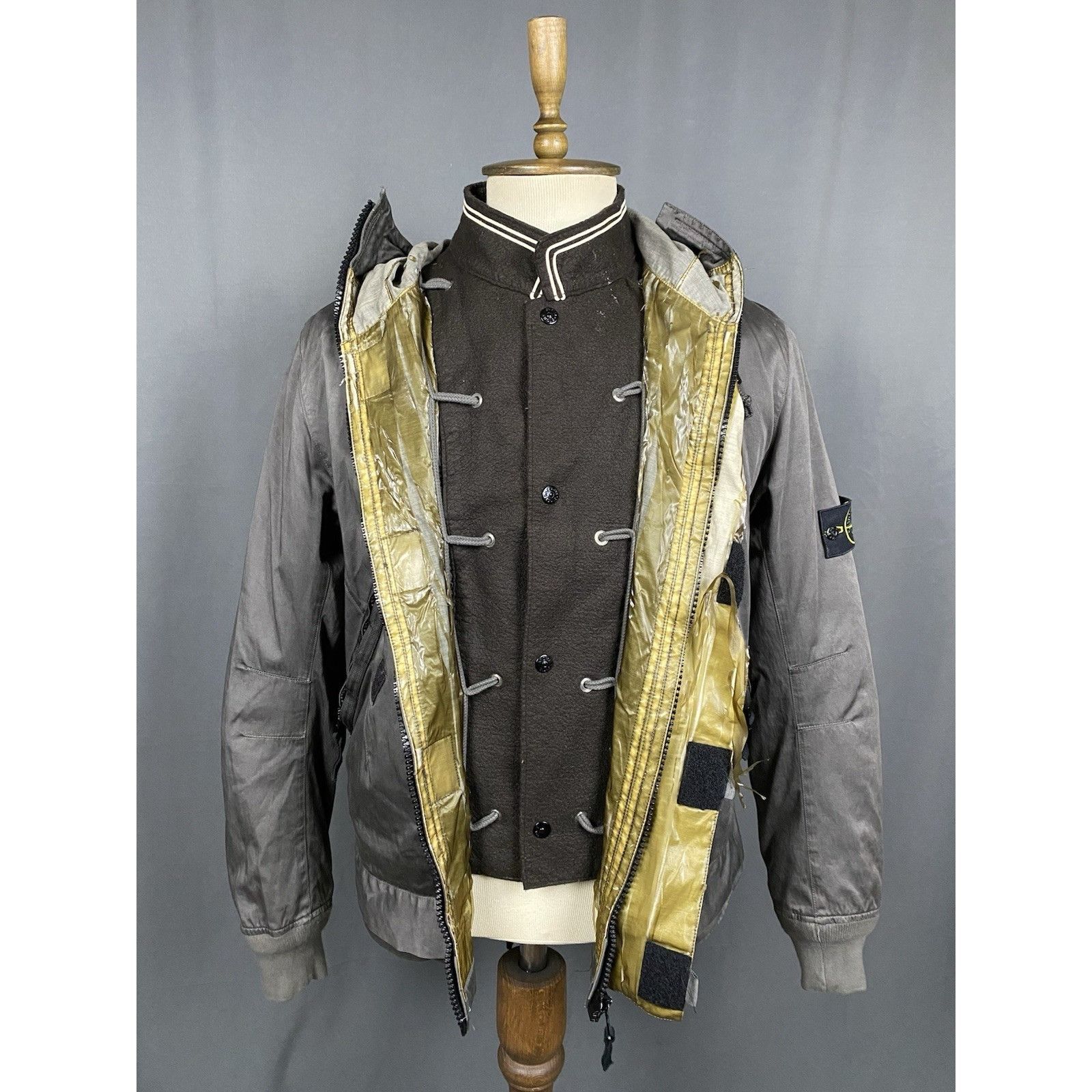 Stone Island Stone Island + Liner 2008 Vintage Liquid Silk Insulated Men' Size US L / EU 52-54 / 3 - 10 Thumbnail