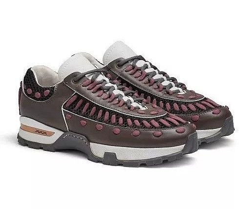 Ermenegildo Zegna Zegna Claudio Sneaker Blue / Pink White 43/43.5 Size US 10.5 / EU 43-44 - 6 Thumbnail