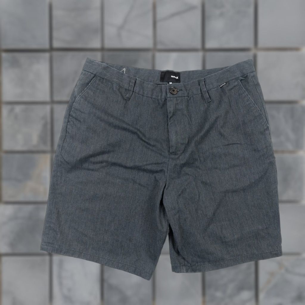 Hurley Hurley Mens 38 Gray Chino Shorts 9" Flat Front Surf Brand Casual Outdoors Size US 38 / EU 54 - 1 Thumbnail