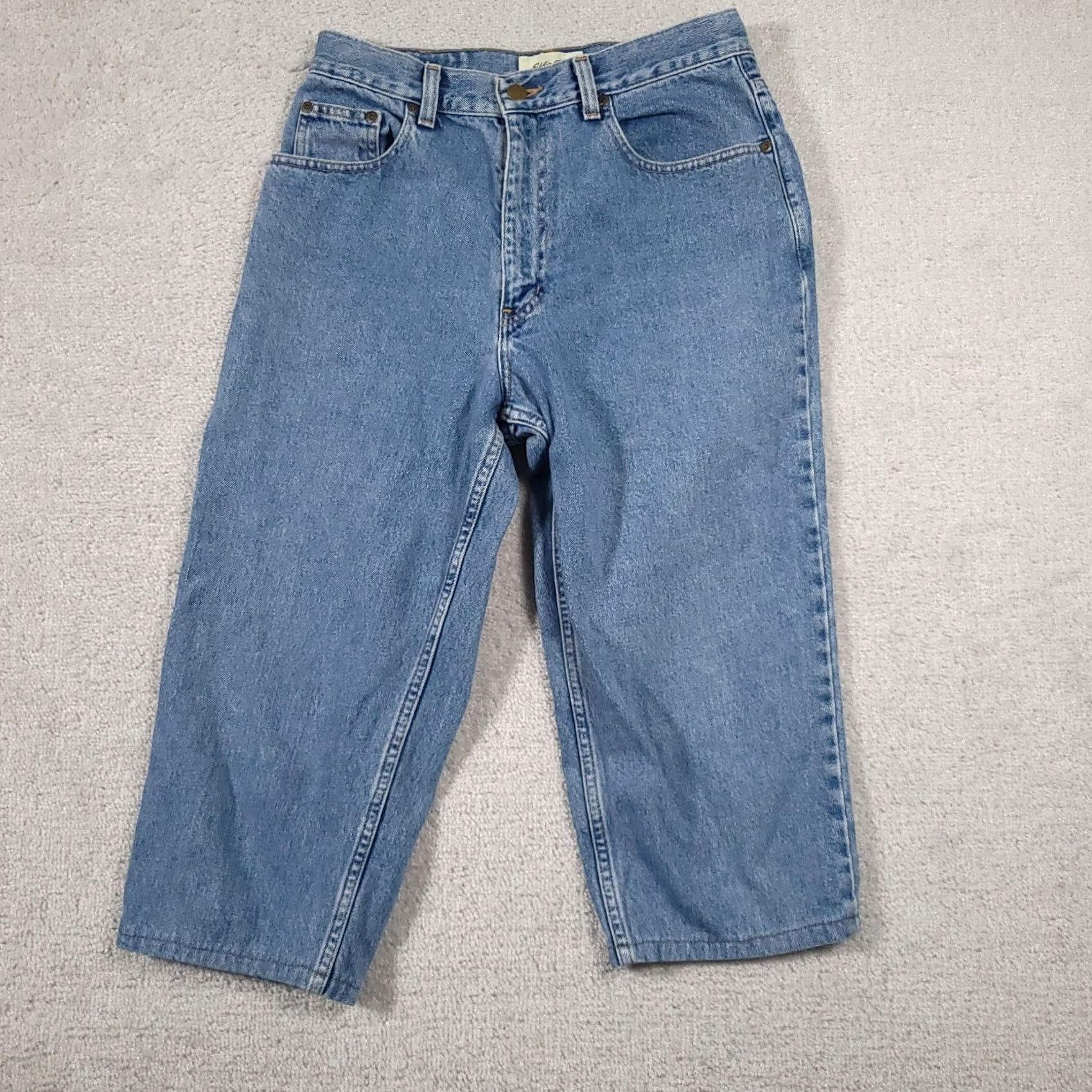 Eddie Bauer VINTAGE Eddie Bauer Capri Jeans Pants Women's 10 Petite Cropped Hemmed 19" L Size 32" / US 10 / IT 46 - 2 Thumbnail