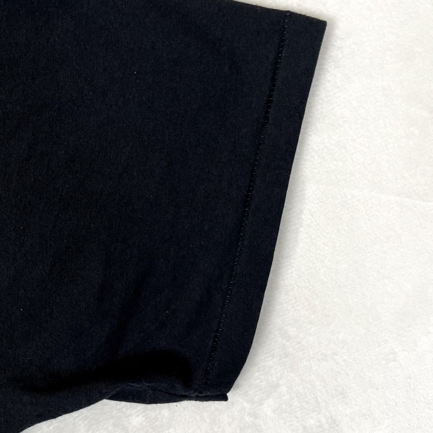 Hanes Hanes Men T-Shirt Black 50/50 Crew Neck Short Sleeve Villalovoz School Panda Graphic Logo Large L Vintage No Size US L / EU 52-54 / 3 - 3 Thumbnail