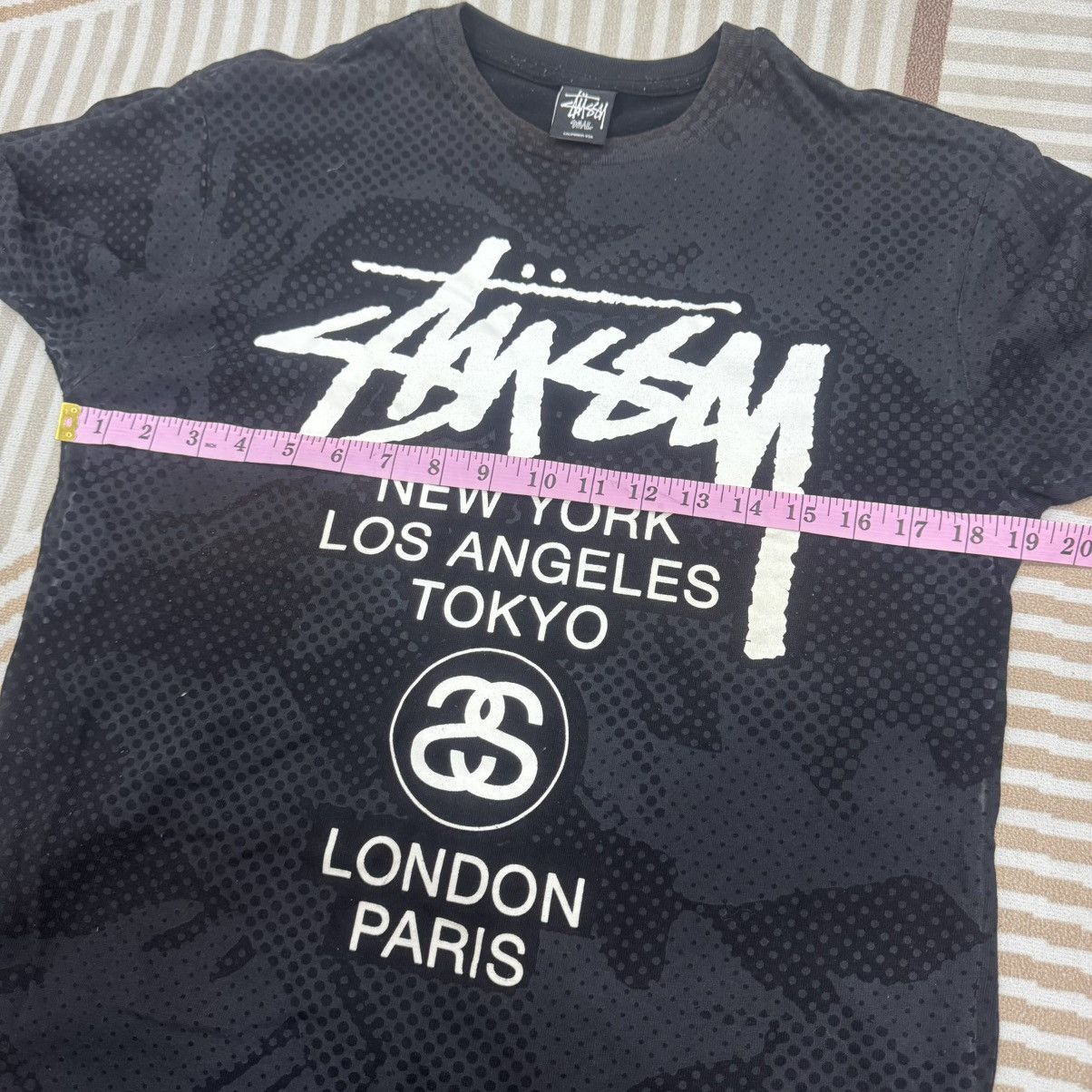 Stussy Stussy World Tour Camouflage Dot Tee Size US S / EU 44-46 / 1 - 8 Thumbnail