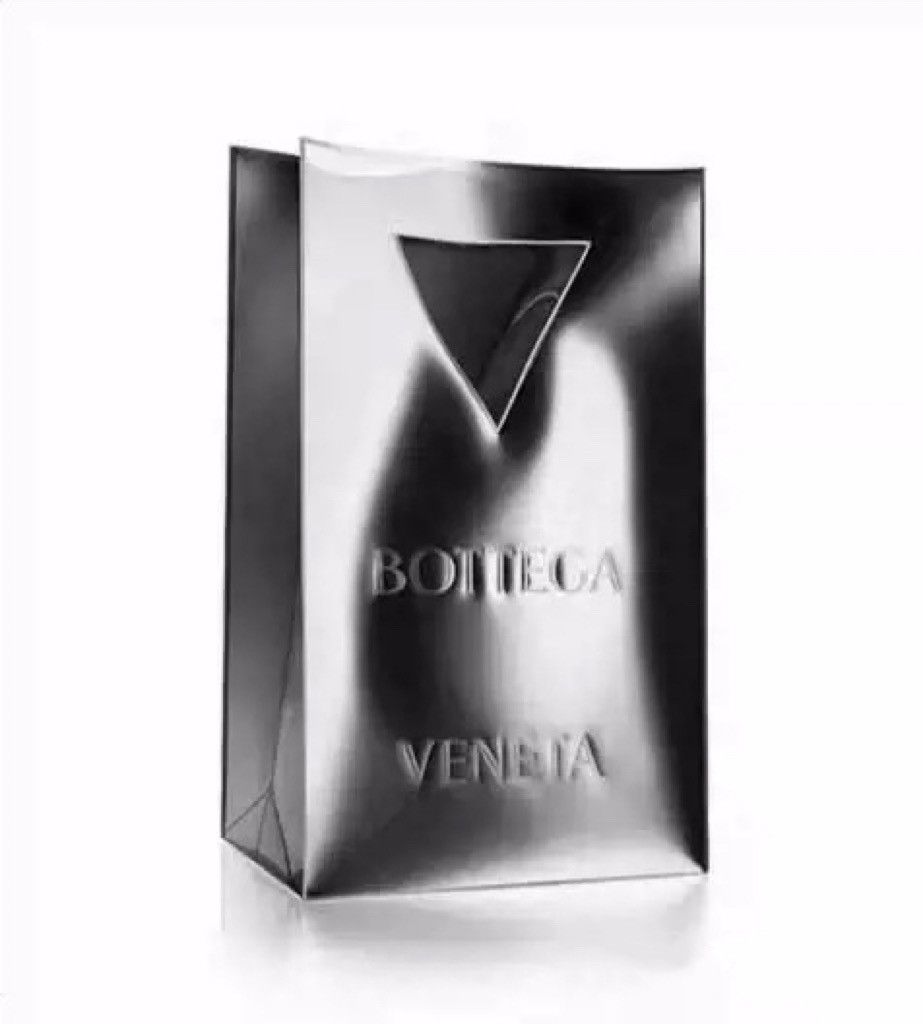 Silver Mirrored Vinyl Handbag