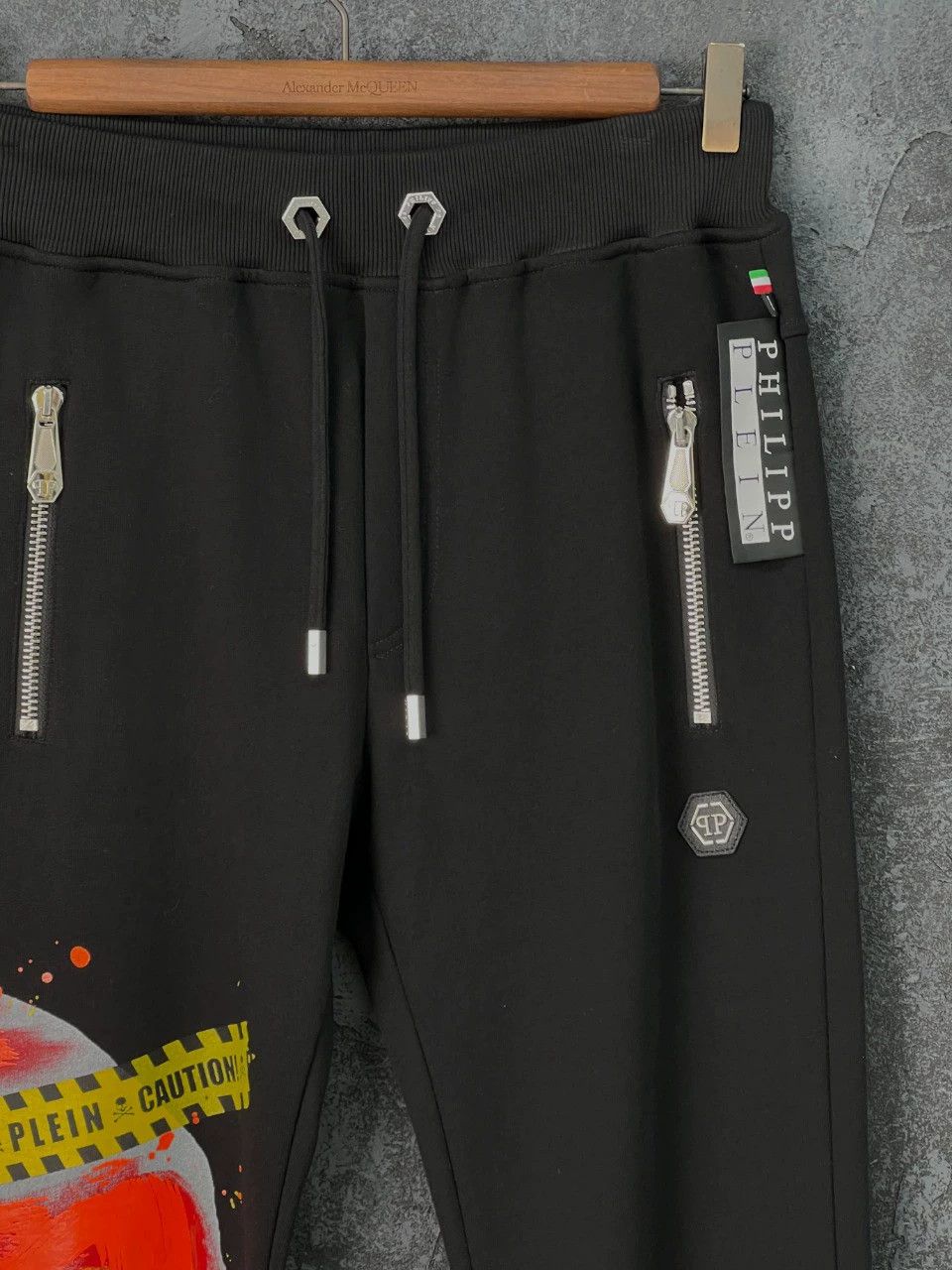 Philipp Plein PP Skull Print Cotton Sweatpants Size US 35 - 3 Thumbnail