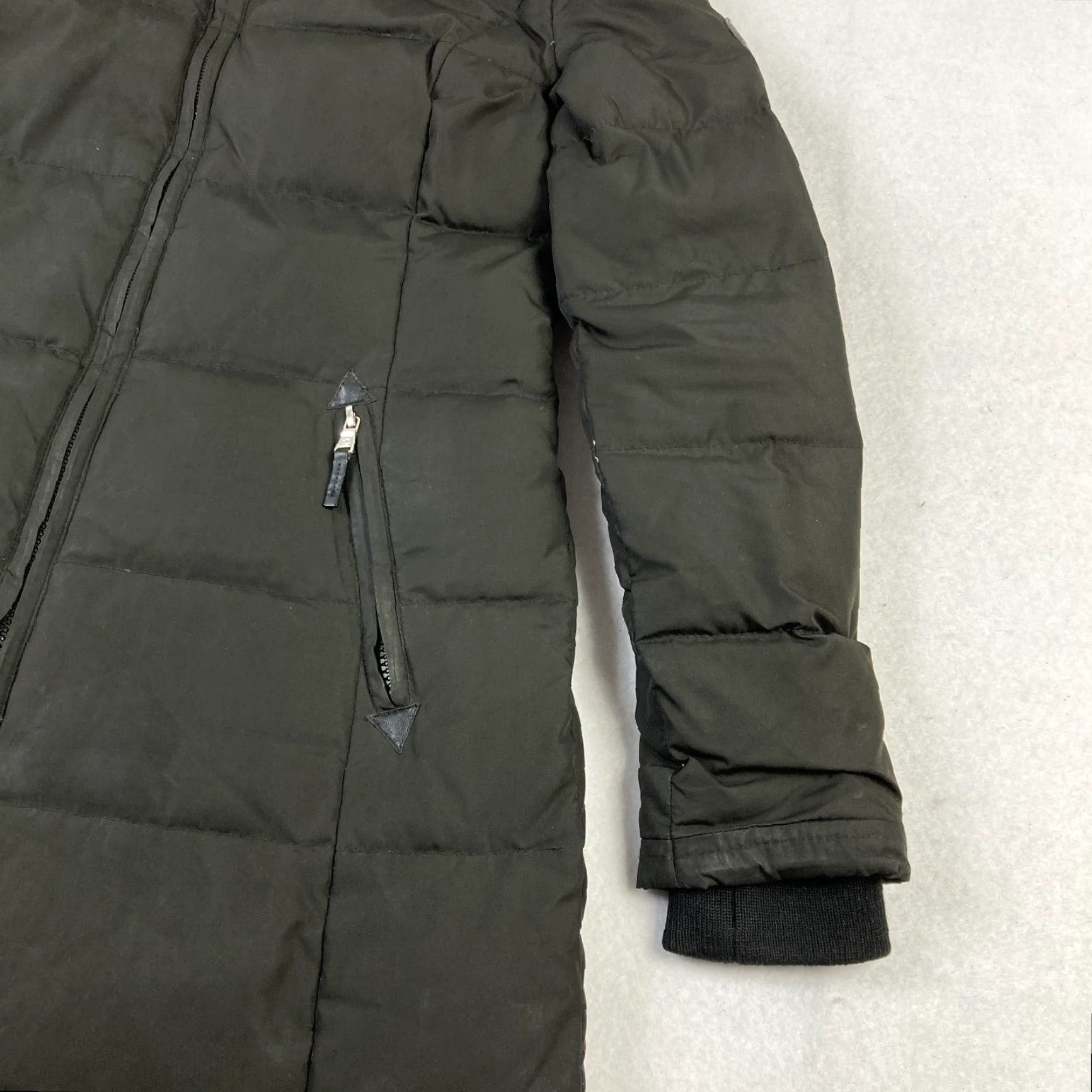 Ralph Lauren Lauren Ralph Lauren Goose Down Jacket Women's XS Green Quilted Hooded Fur Lined Parka Long Coat Jacket Size XS / US 0-2 / IT 36-38 - 5 Thumbnail
