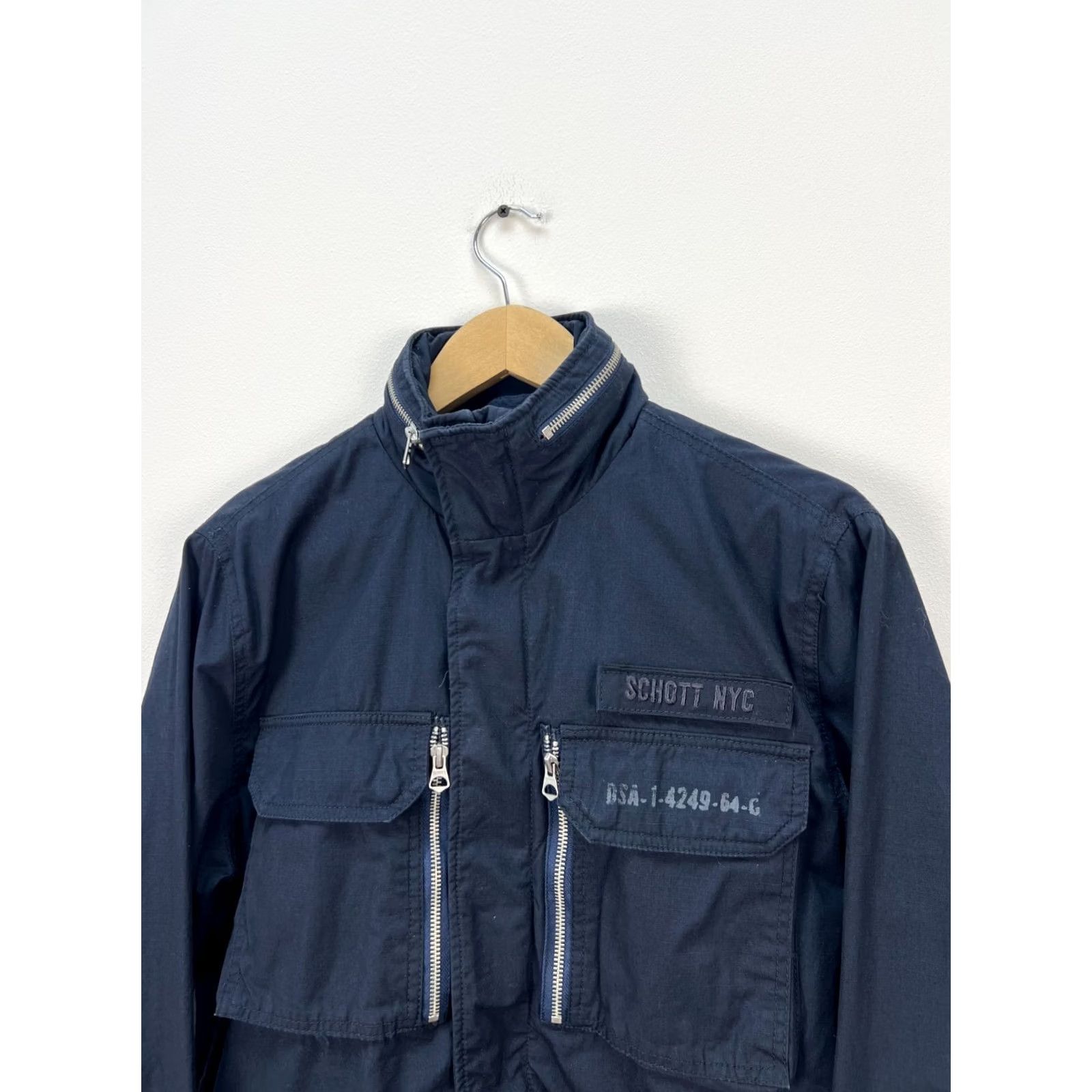 Schott SCHOTT M65 USA Japan Field Jacket Combat Military Size M Navy Jacket Mens Regular Size US M / EU 48-50 / 2 - 5 Thumbnail