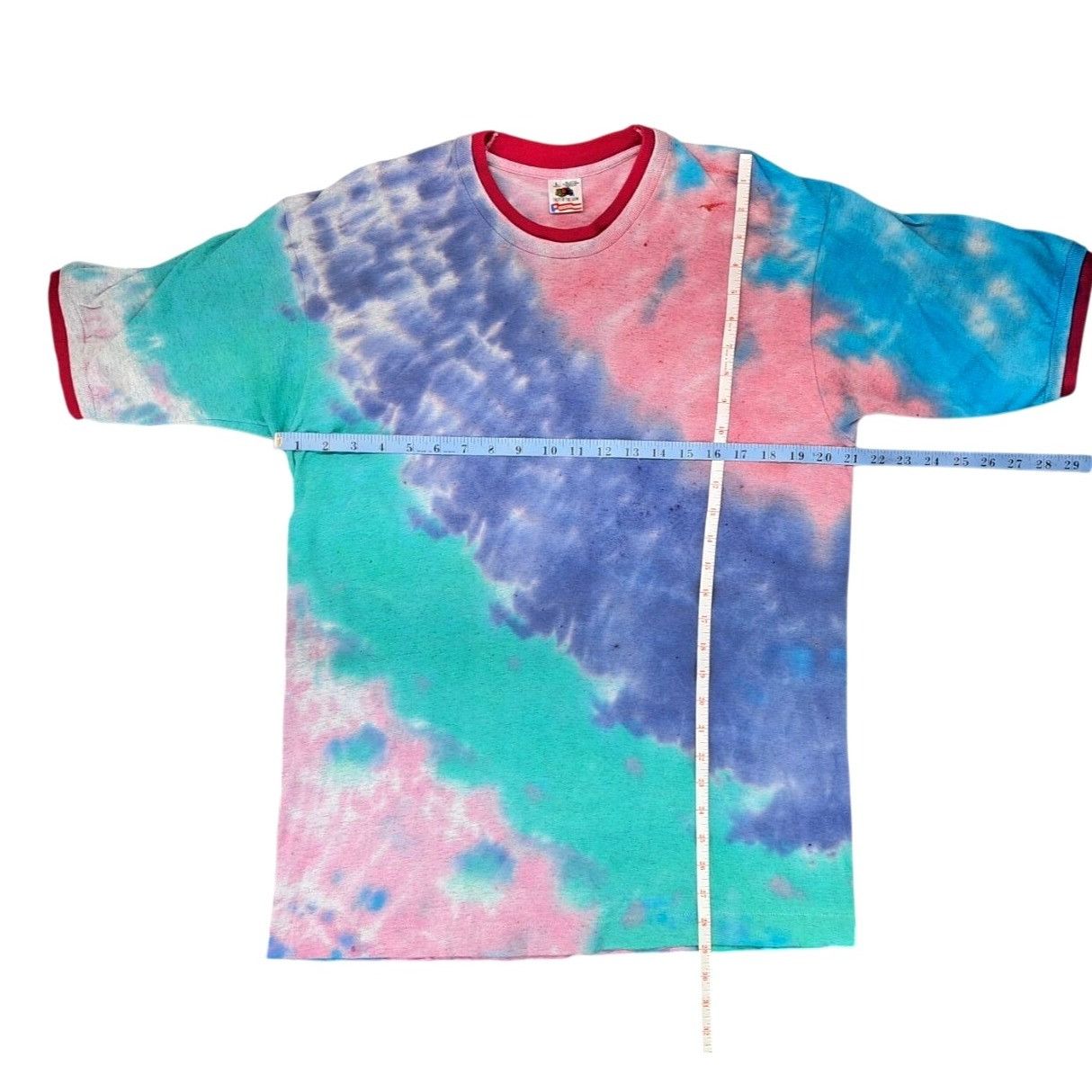 Fruit Of The Loom Vintage Fruit Of The Loom Hand Tie-Dye T-Shirt Men Large Size US L / EU 52-54 / 3 - 6 Thumbnail