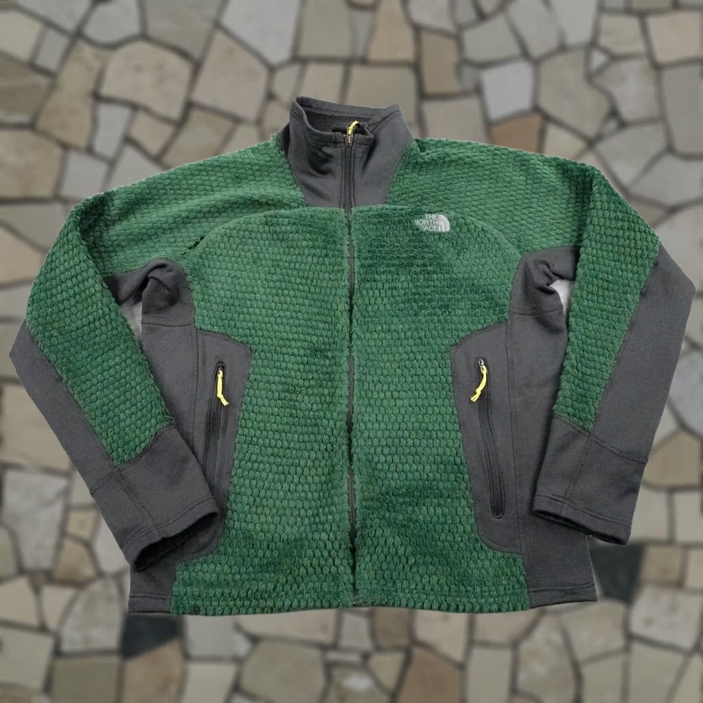 The North Face North Face Jacket Mens Large Green Gray Alpedge Polartec High Loft Pile Fleece Size US L / EU 52-54 / 3 - 1 Thumbnail
