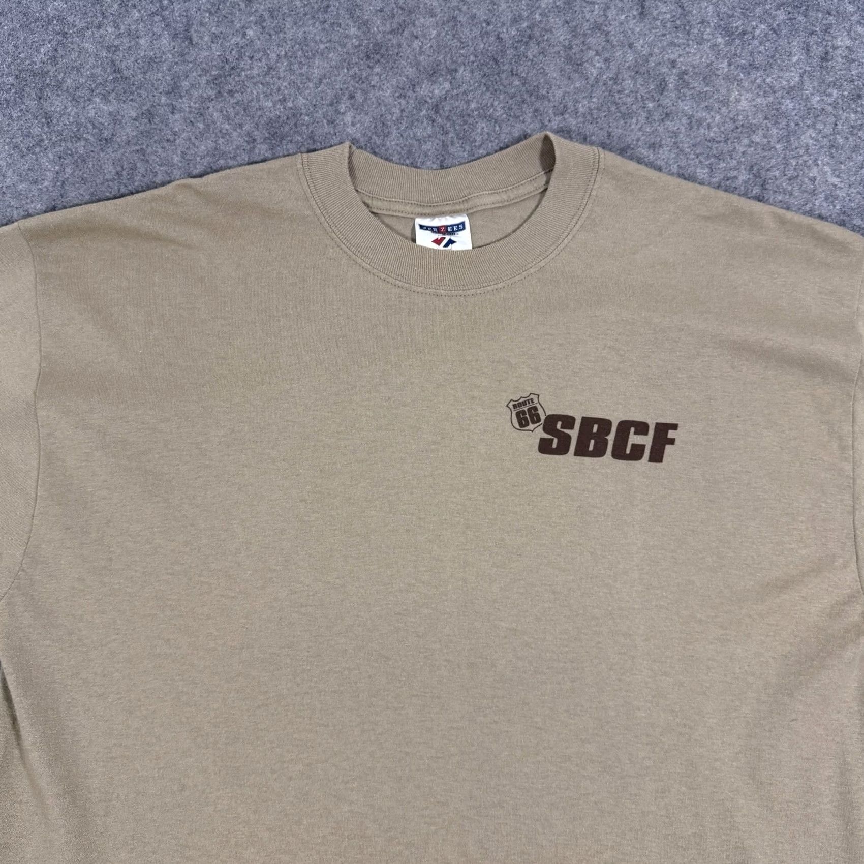 Jerzees VINTAGE Jerzees T-Shirt Short Sleeve 2004 San Bernardino Fair Beige Adult XL Men's Size US XL / EU 56 / 4 - 2 Thumbnail