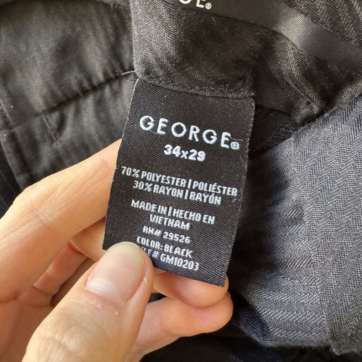 George George. Pinstripe Trousers Size 34R - 4 Thumbnail