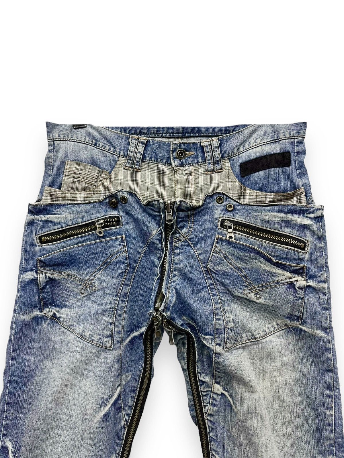 Grailed PPFM EASTERN ROCK ANARCHY DENIM Punk Zipper Reversible Denim Size US 31 - 14 Thumbnail
