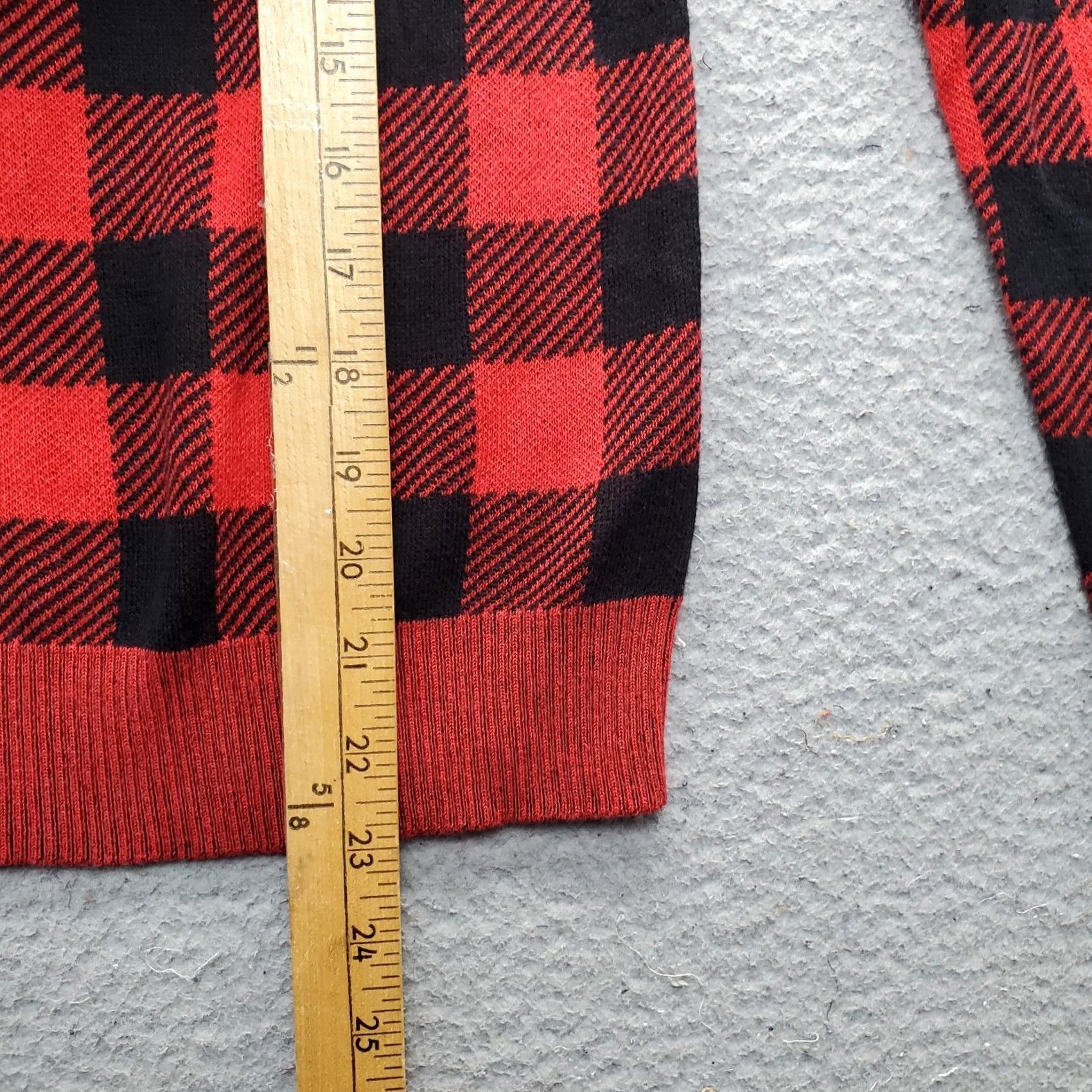 Express Express Sweater Women 2XS Multi Buffalo Plaid Crew Neck Pullover Ribbed Cuff/Hem Knit Pullover Size XXS / US 00 / IT 34 - 3 Thumbnail