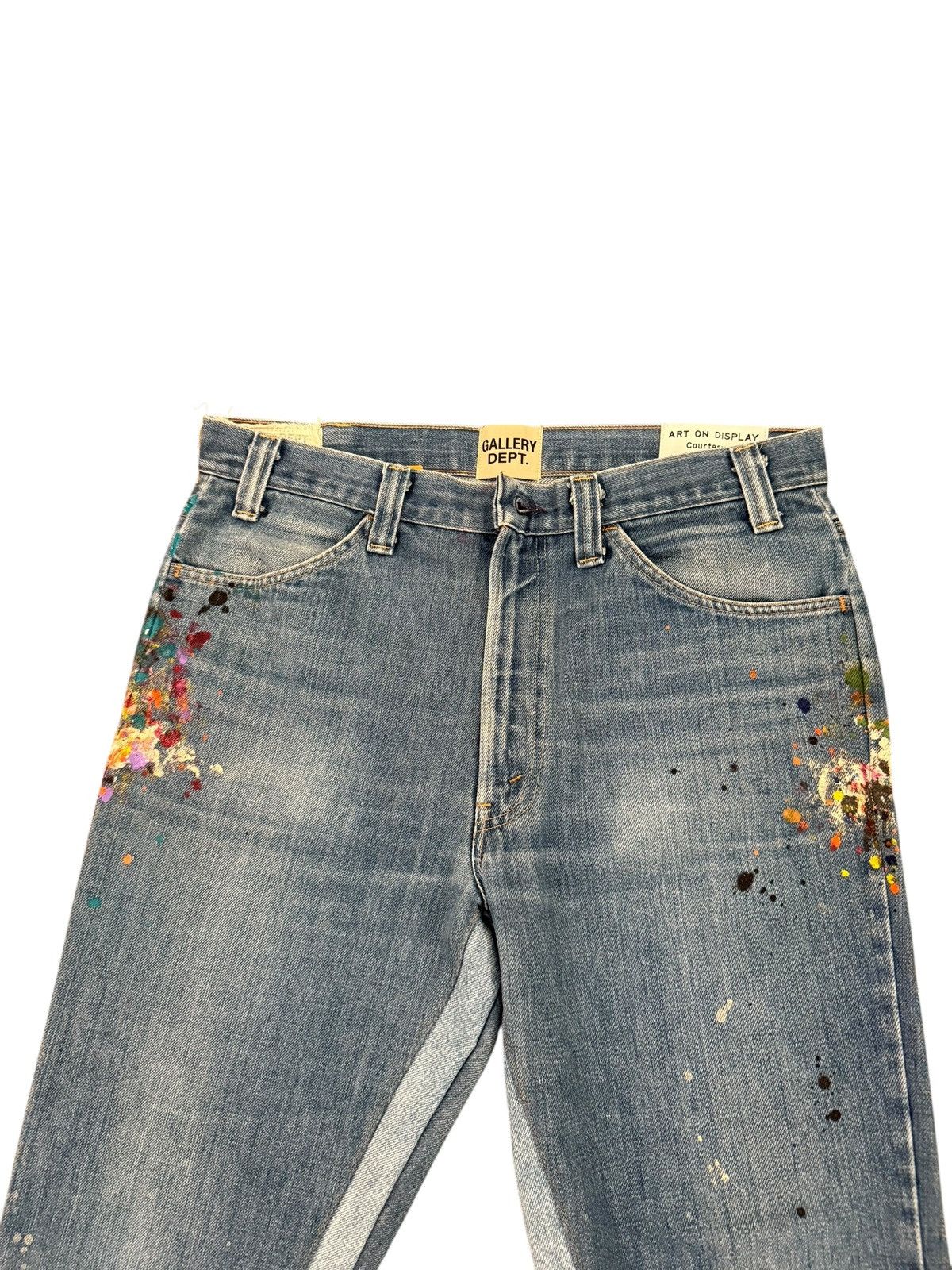 Gallery Dept. Carpenter LA Flare Painted Levi’s Denim Jeans Size US 34 / EU 50 - 4 Thumbnail