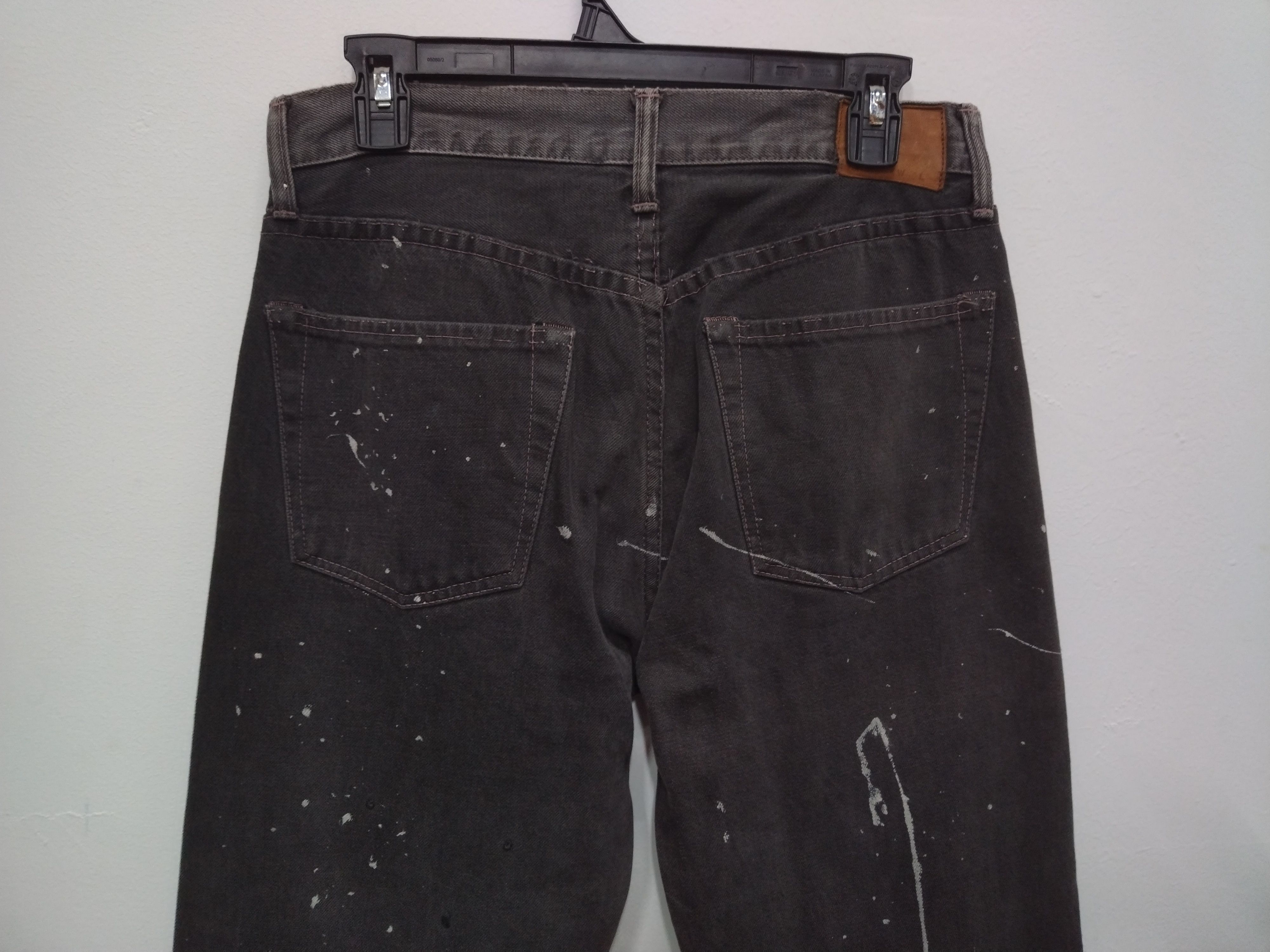 Indian Motorcycle INDIAN MOTORCYCLE DENIM HANDPAINTED SELVEDGE HIDDEN RIVET Size US 31 - 8 Thumbnail