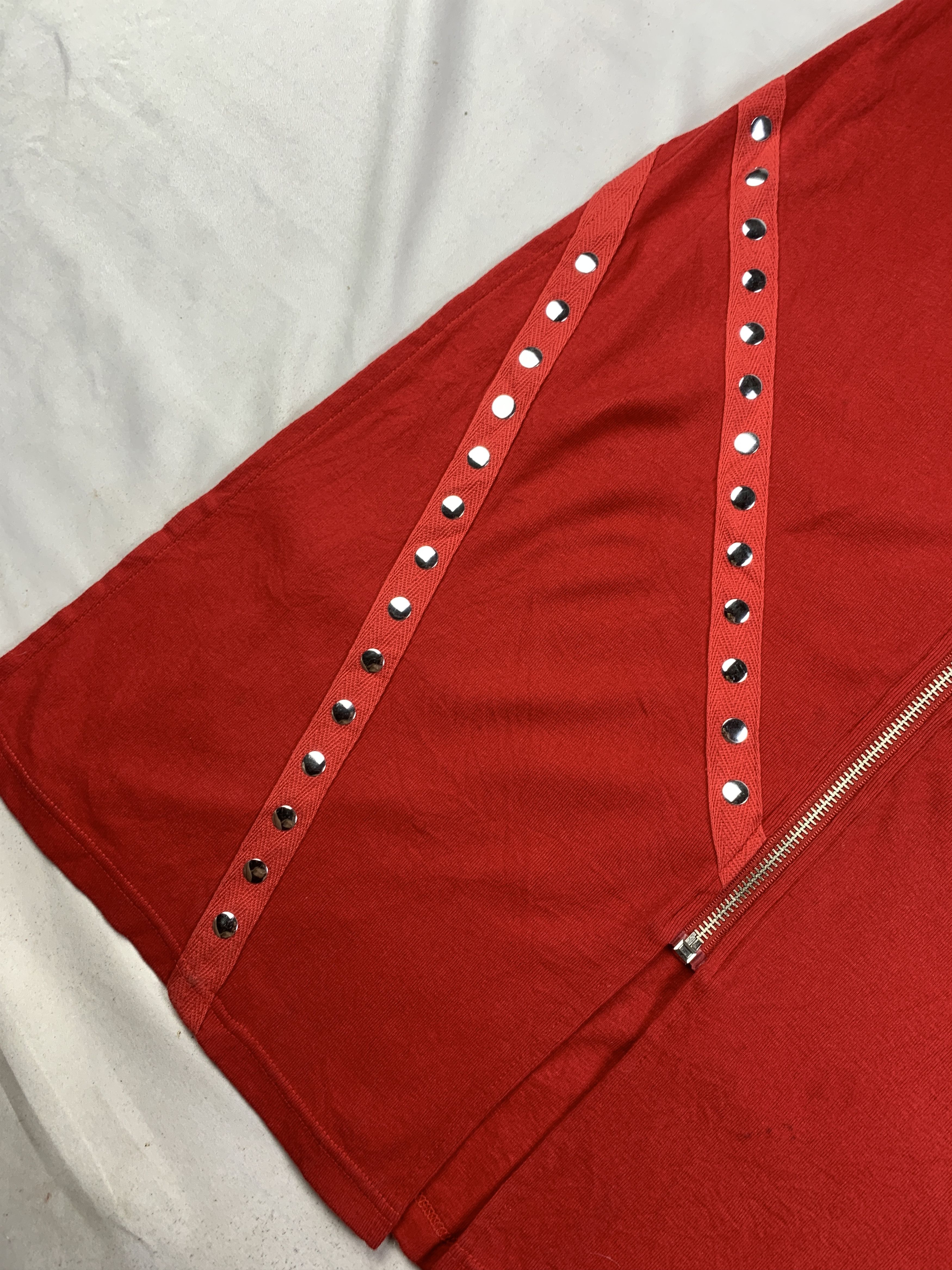 Japanese Brand Chorus Skull Red Zip Tattoo Dress (L) Size L / US 10 / IT 46 - 7 Thumbnail