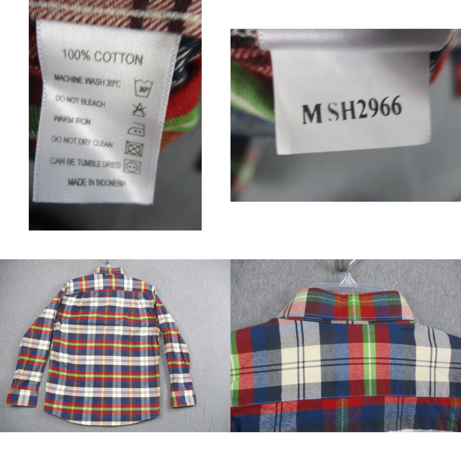 Barbour Barbour Shirt Mens Large Blue Plaid Button-Down Cotton Long Sleeve Size US L / EU 52-54 / 3 - 8 Thumbnail