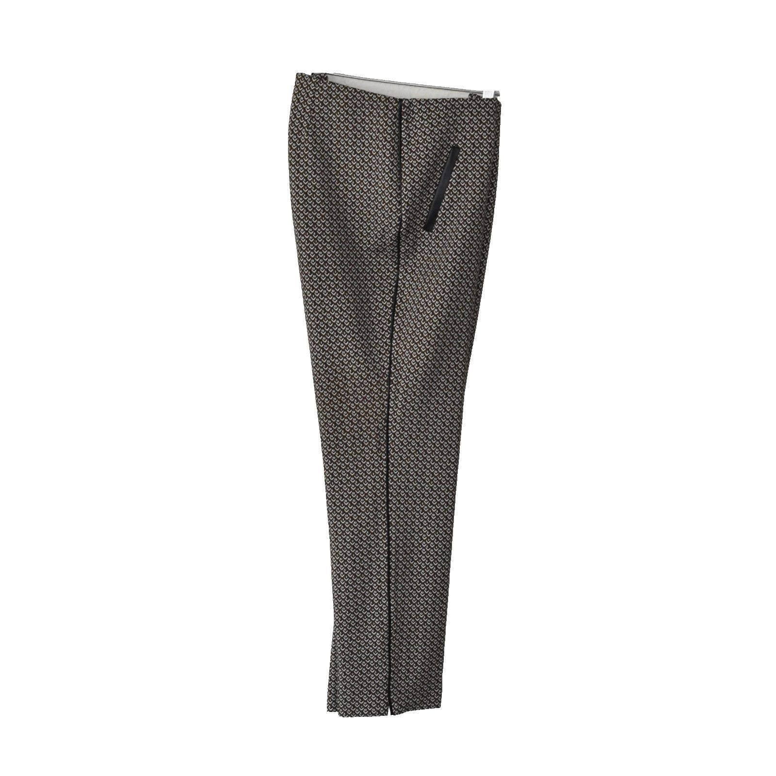 Chicos NEW CHICOS Basketweave Pattern Ankle Crop Pants Sz 1 US 8 Size 30" / US 8 / IT 44 - 3 Thumbnail