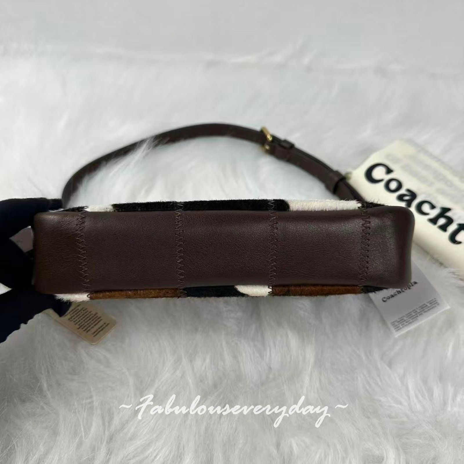 Coach Coach Coachtopia Alter Ego Cow Hair Side Buckle Shoulder Bag Size ONE SIZE - 6 Thumbnail