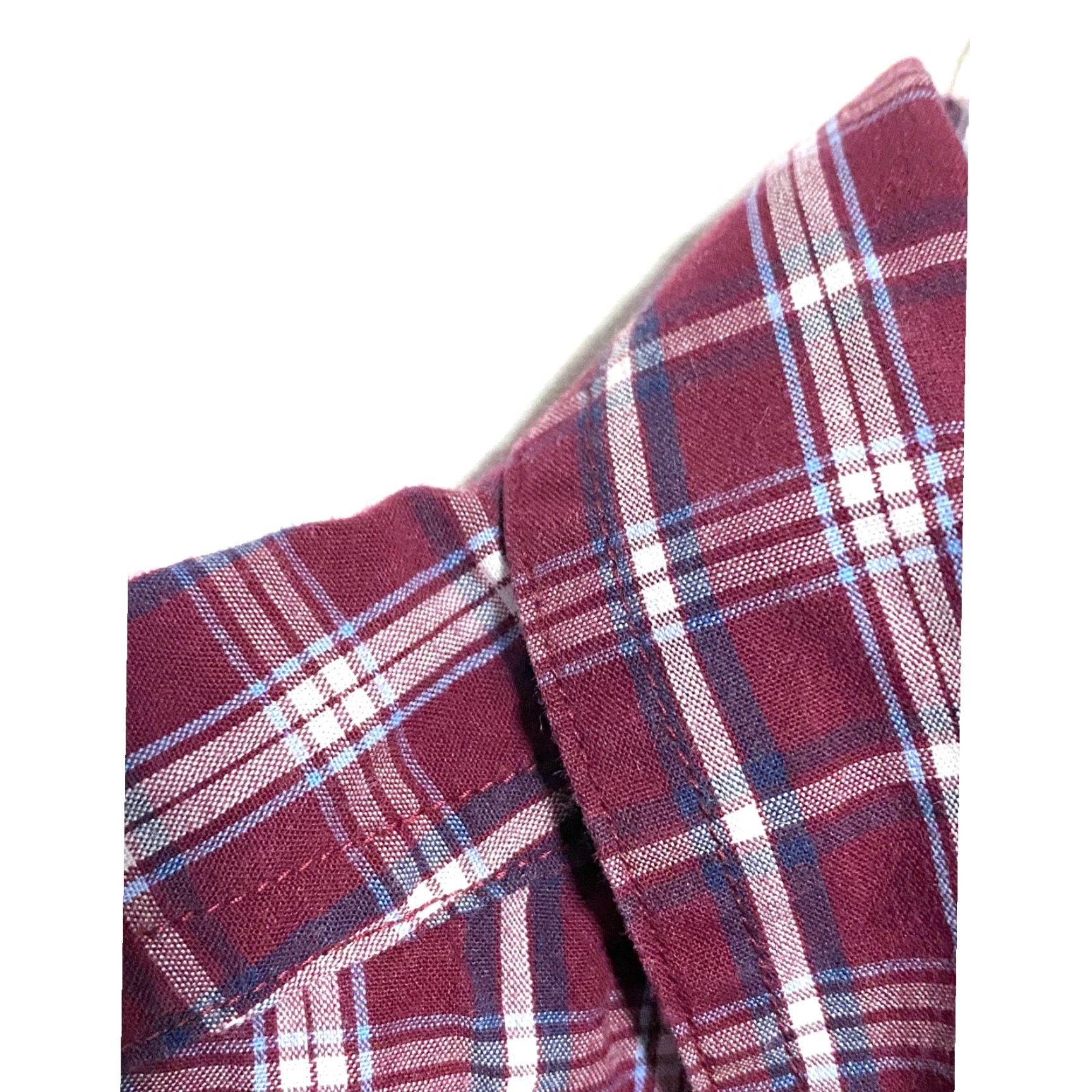 Chaps Chaps Shirt Mens XL Red Blue Plaid Pocket Logo Button Down Easy Care Stretch Long Sleeve Size US XL / EU 56 / 4 - 5 Thumbnail