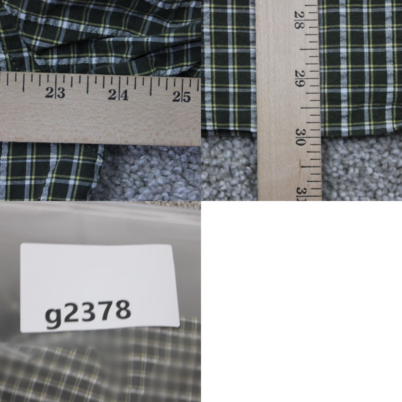 Eddie Bauer Eddie Bauer Shirt Men Large Green/Yellow/White Plaid Button-Up Short Sleeve Vintage No Size US L / EU 52-54 / 3 - 9 Thumbnail