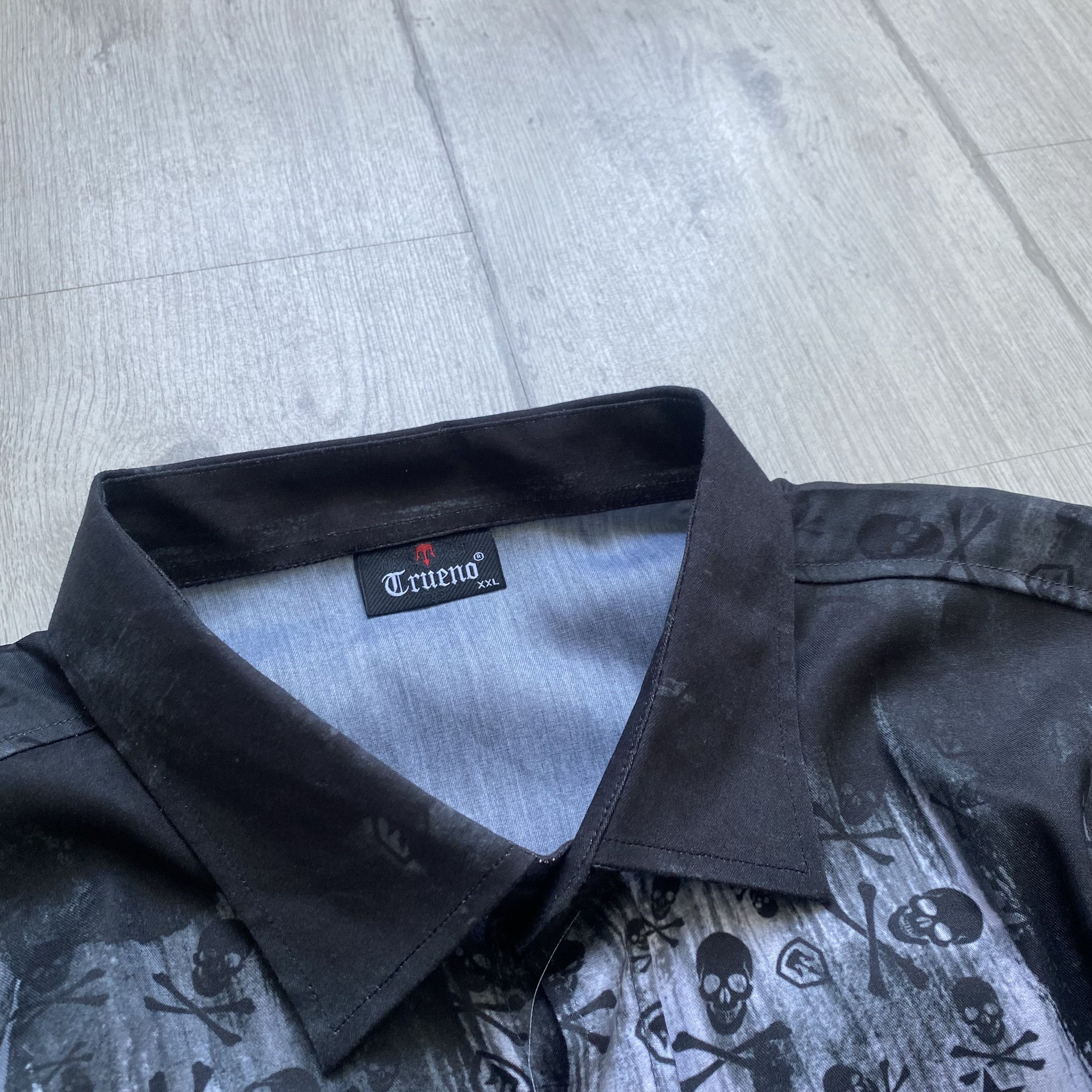 Affliction 💀Designer Phillip Plain style skull print shirt Y2K opium Size US L / EU 52-54 / 3 - 6 Thumbnail