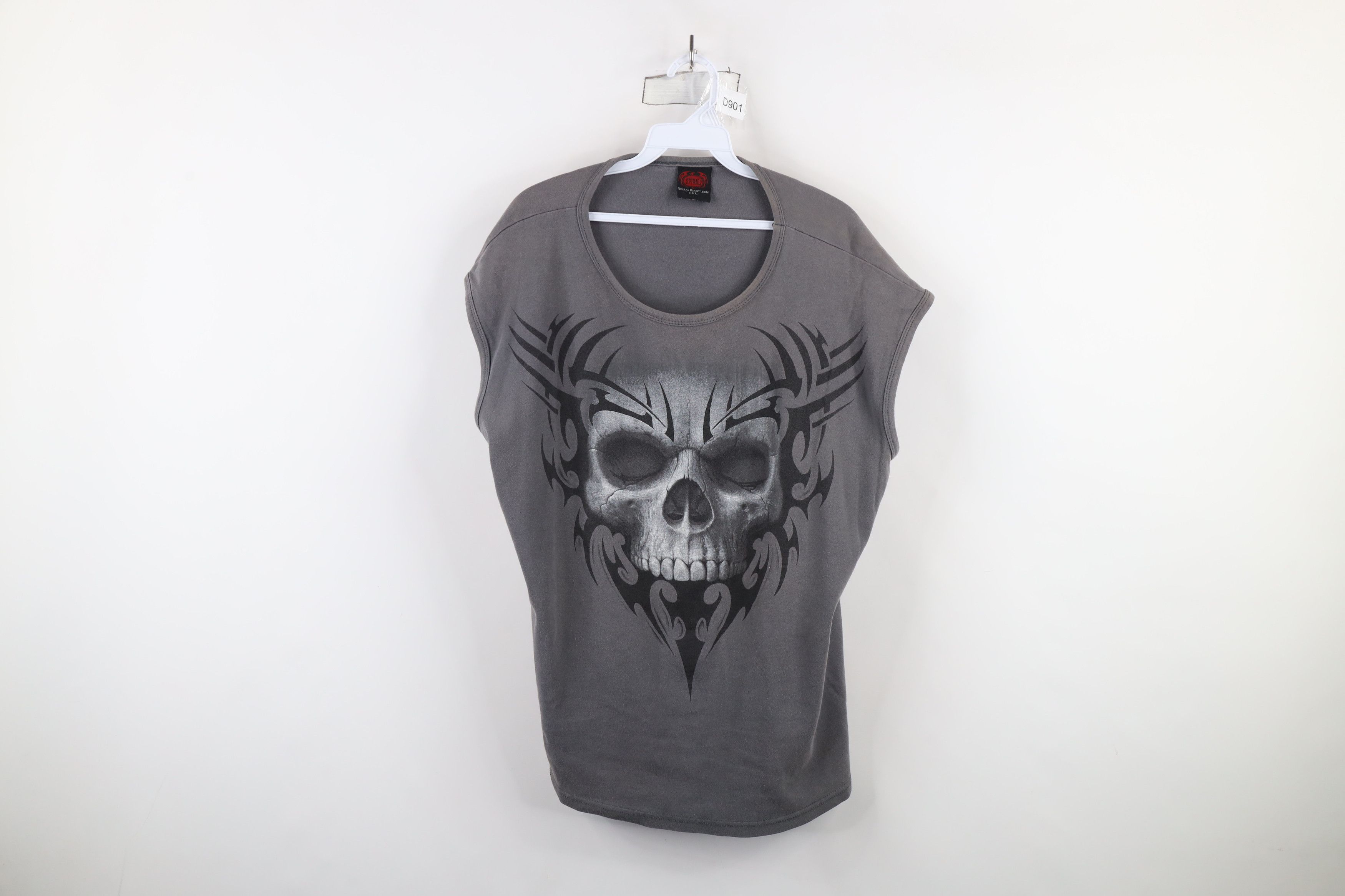 Vintage Vintage Y2K Streetwear Skeleton Tribal Sleeveless T-Shirt Size US XXL / EU 58 / 5 - 1 Thumbnail