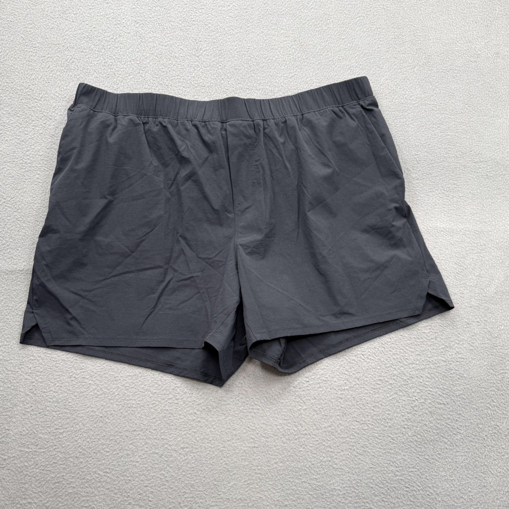 Vintage Wellen Shorts Mens 2XL Gray Lightweight Running Elastic Waist Pockets 5 Inseam Size US 39 - 2 Thumbnail