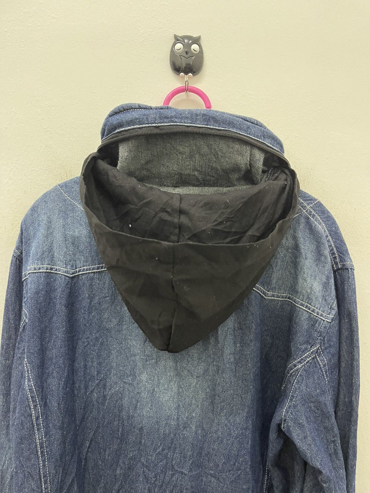In The Attic Rare Vintage IN THE ATTIC Double Button Double Collar Hoodie Size US L / EU 52-54 / 3 - 22 Thumbnail