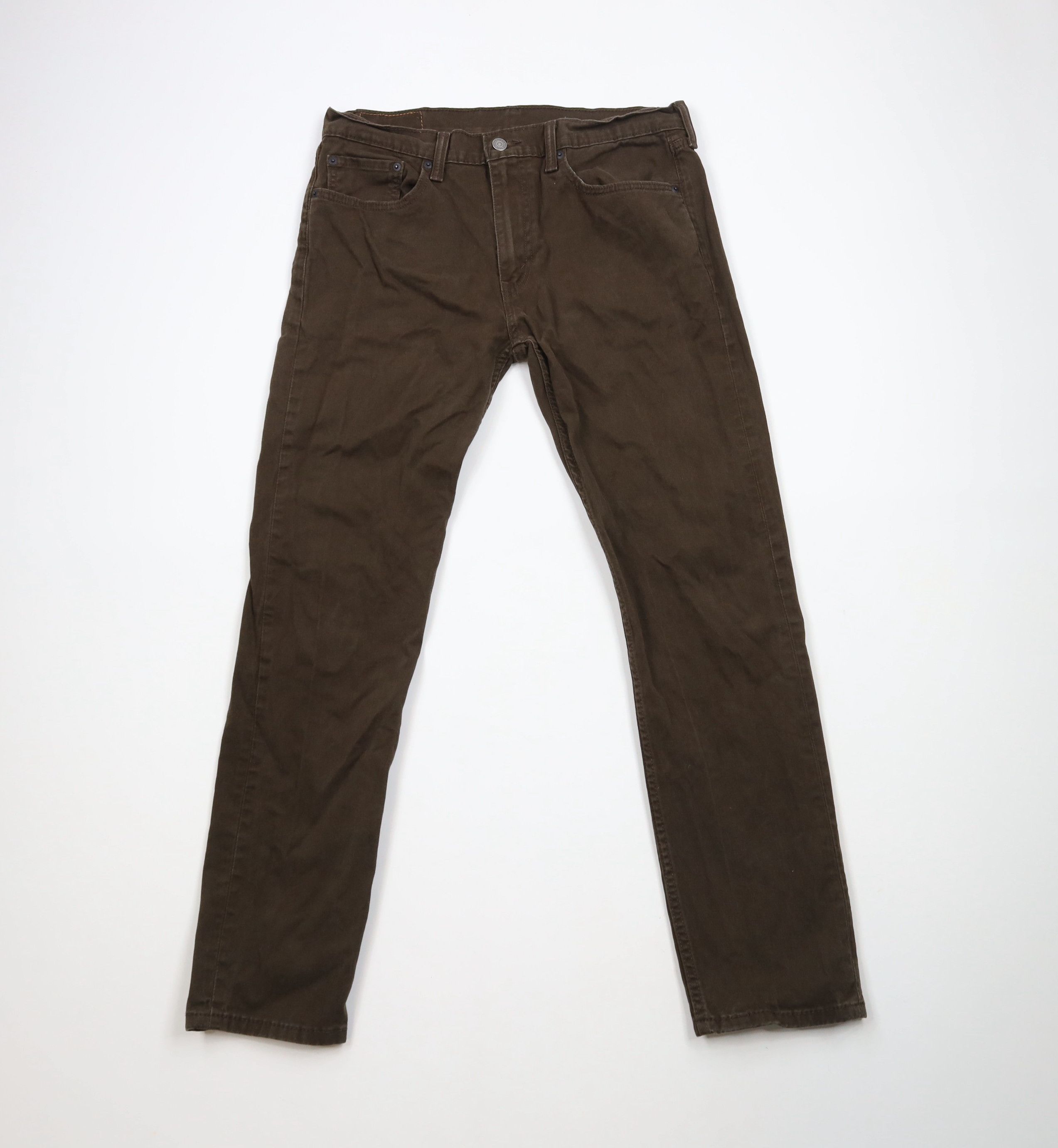 Levi's × Vintage Vintage Y2K Levis 502 Slim Fit Tapered Leg Jeans Dark Brown Size US 33 - 1 Thumbnail