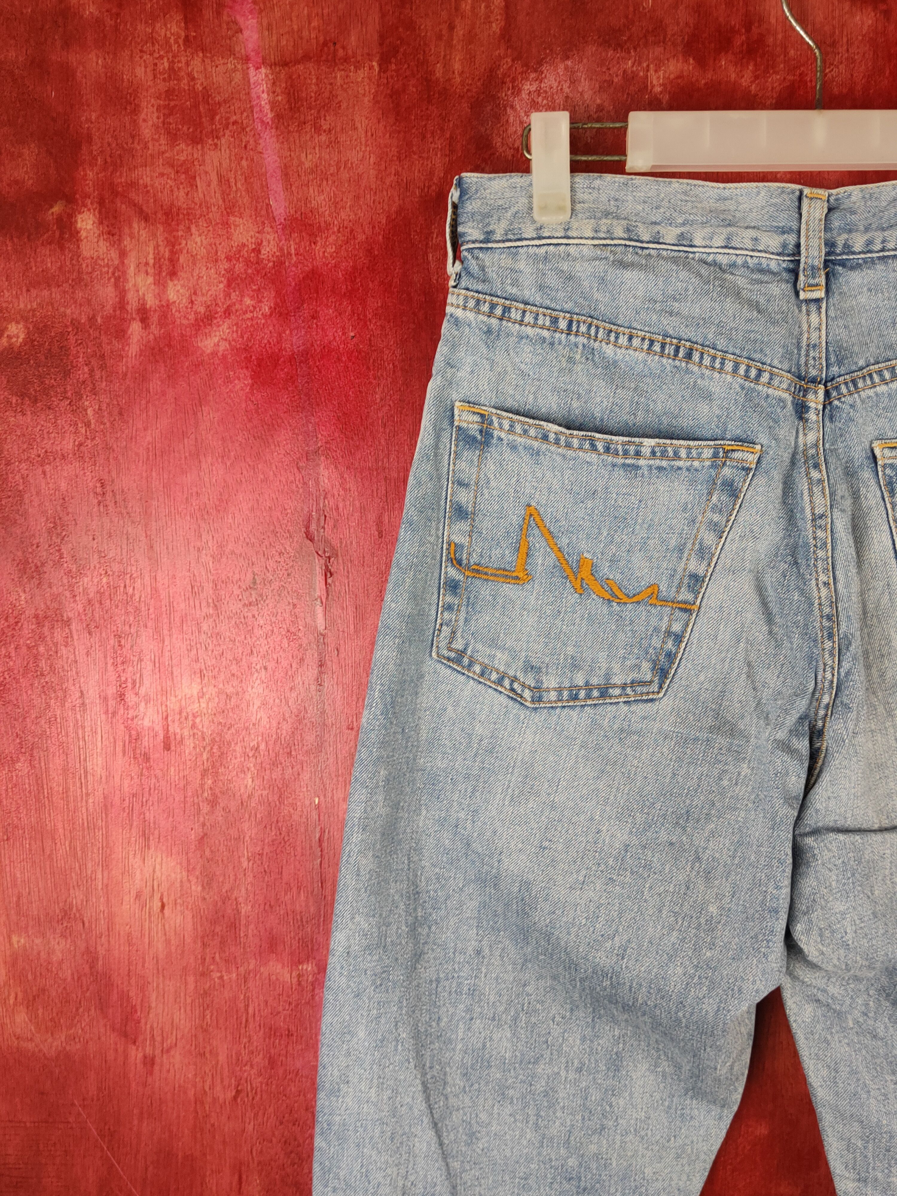 Japanese Brand Ingrid Blue Distressed ripped vintage Denim #S1545 Size US 29 - 8 Thumbnail