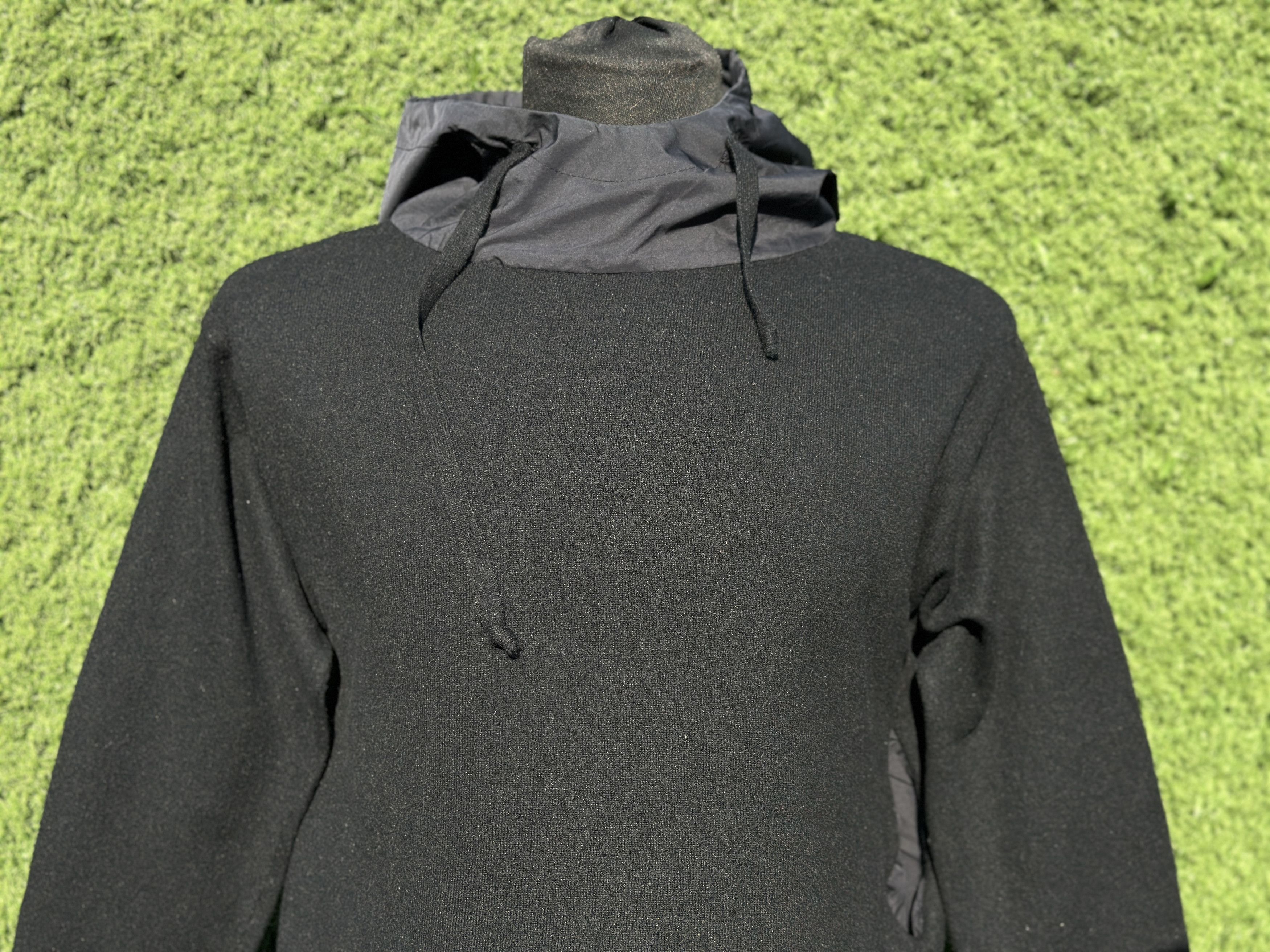 Prada Prada Milano Wool Hybrid Hooded Pullover Sweater Sz IT48 M Size US M / EU 48-50 / 2 - 5 Thumbnail