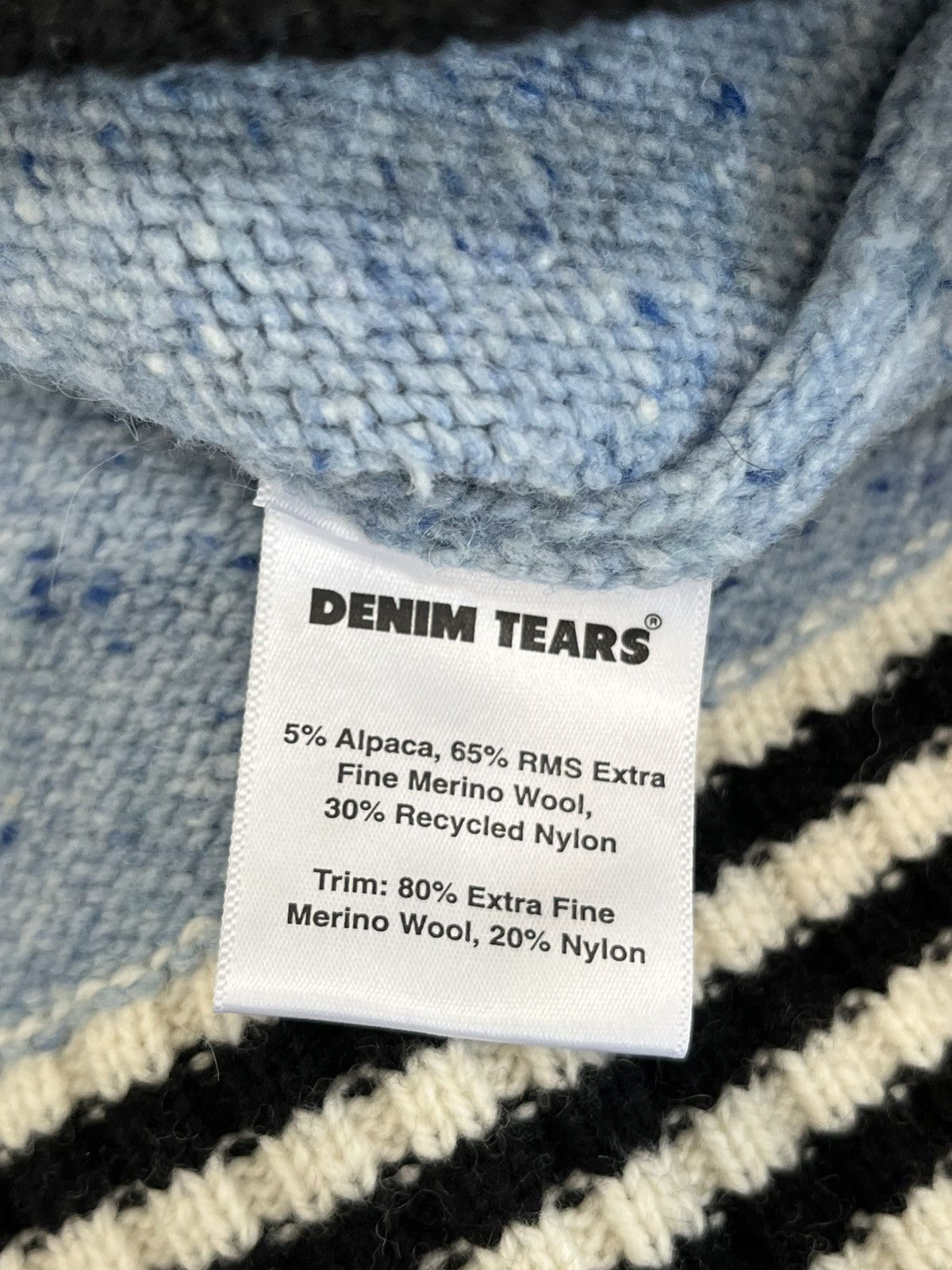 DENIM TEARS Denim Tears Denim University Zip Sweater Size US XL / EU 56 / 4 - 4 Thumbnail