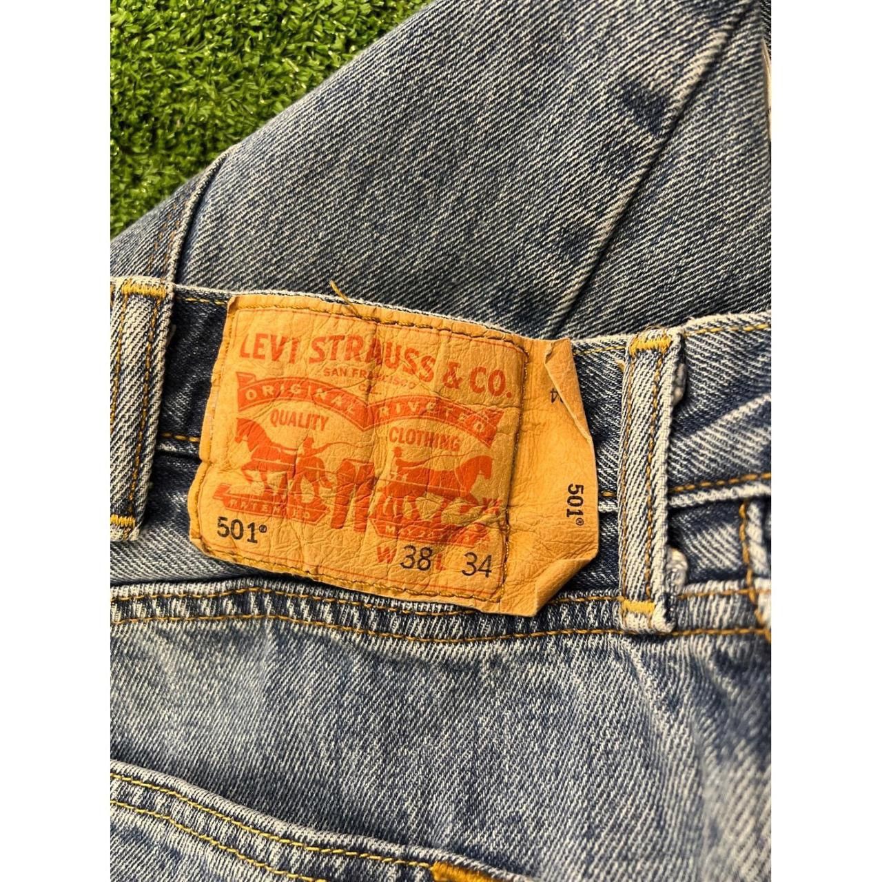 Levi's Levis 501 Mens 38X32 Straight Leg Button Fly Jeans Size US 38 / EU 54 - 8 Thumbnail