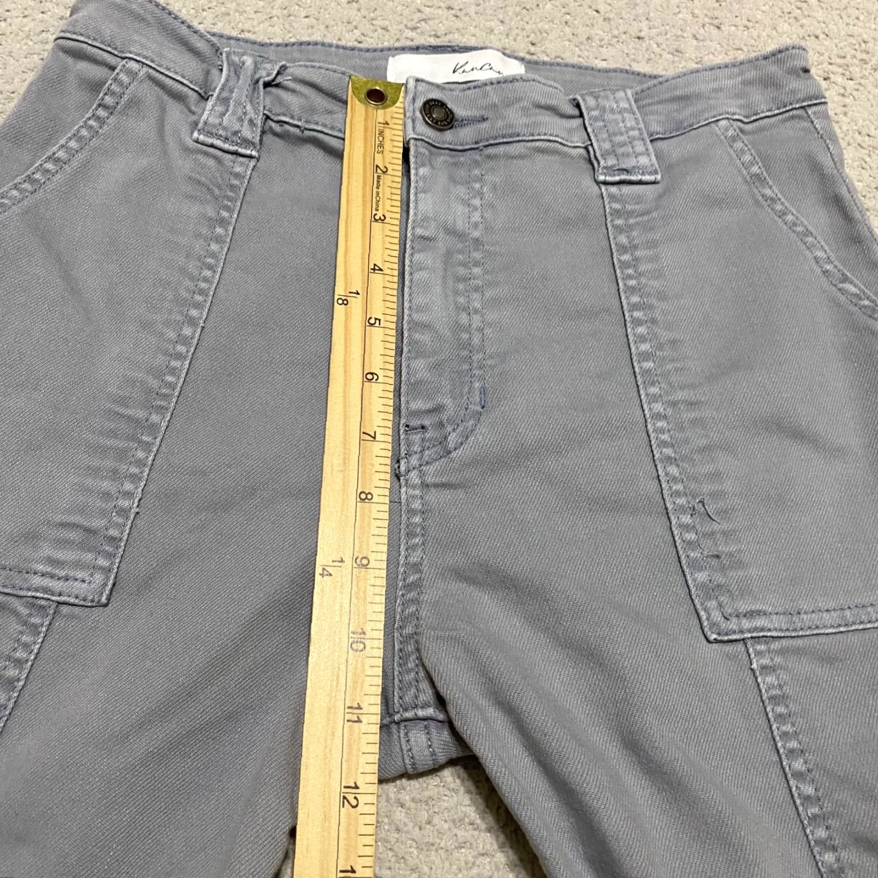 Vintage Kancan Womens sz 3 Pants Gray Joggers Tapered High Rise Pockets Casual Size 27" / US 4 / IT 40 - 7 Thumbnail