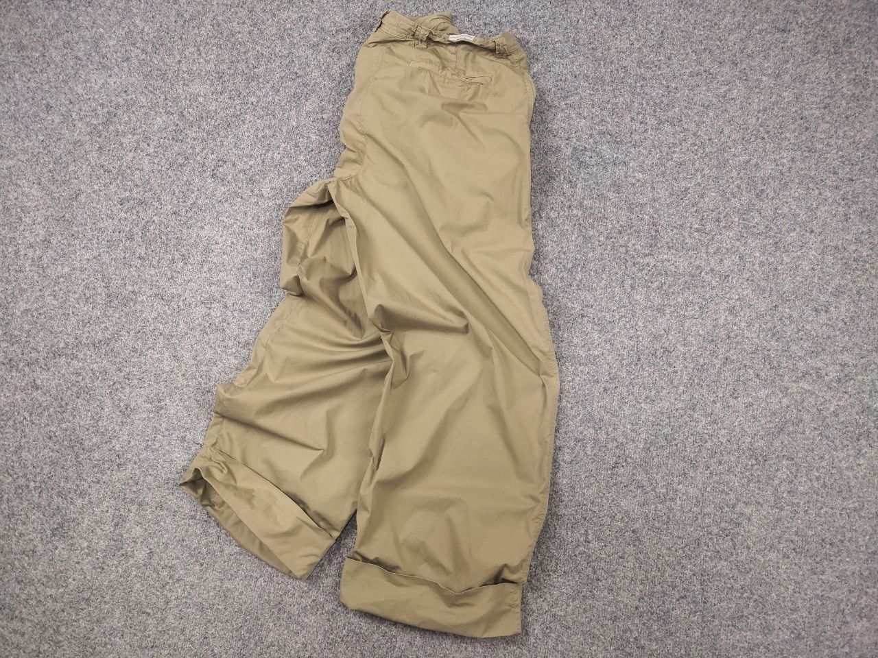 Dries Van Noten Dries Van Noten Design Wide Leg Beige Trouser Chino Pants Size 27" / US 4 / IT 40 - 4 Thumbnail