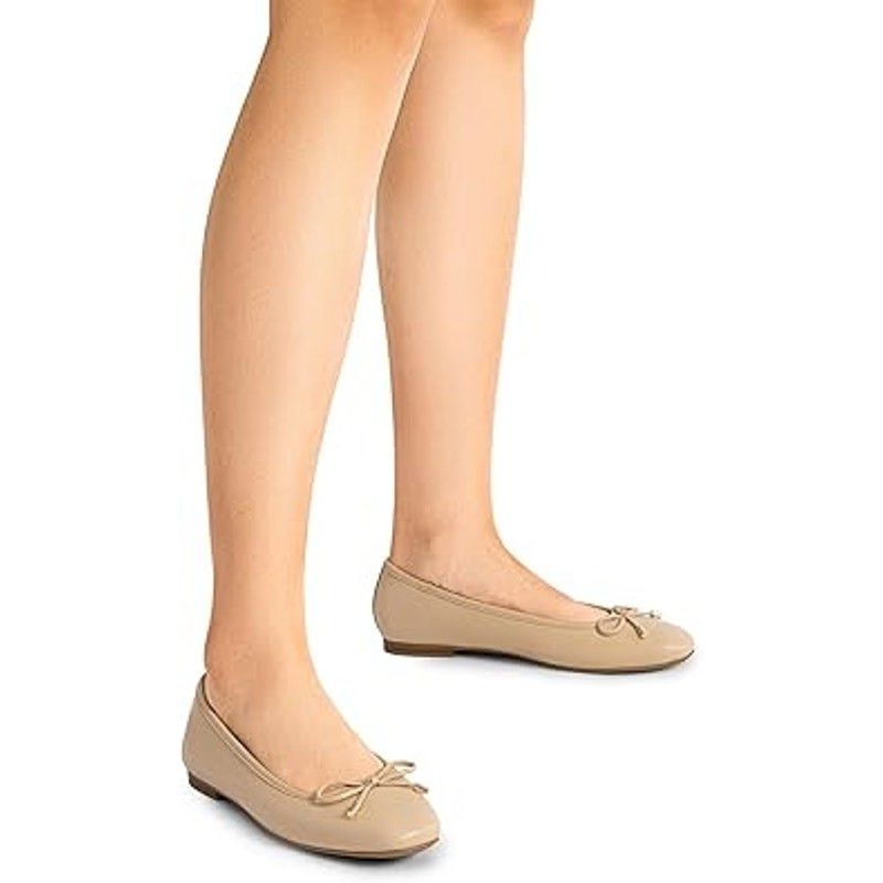 Other Dream Pairs Women's 6 Tan Ballerina Ballet Flats with Bow Size US 6 / IT 36 - 5 Thumbnail