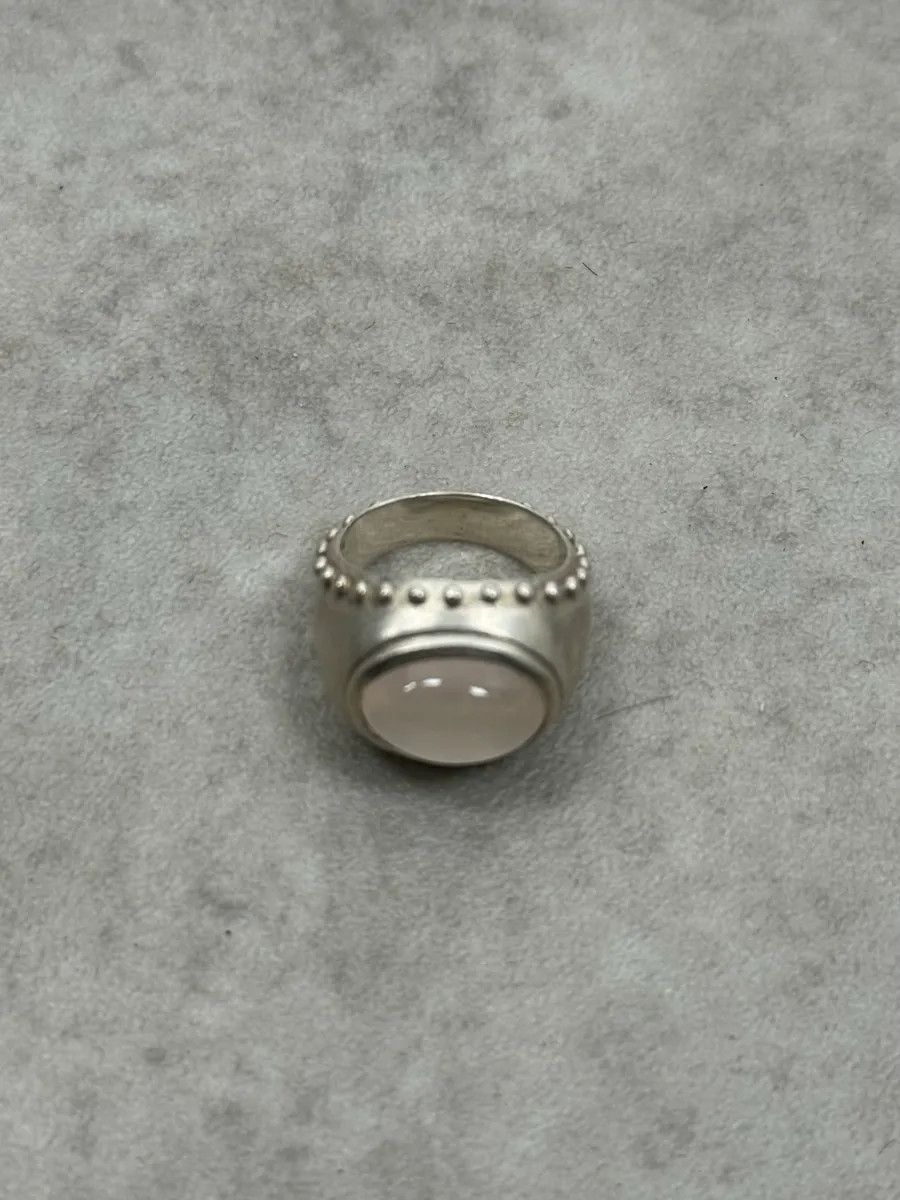 Jean Paul Gaultier 2000s Jean Paul Gaultier Clear Stone Silver 925 Ring Size ONE SIZE - 2 Thumbnail