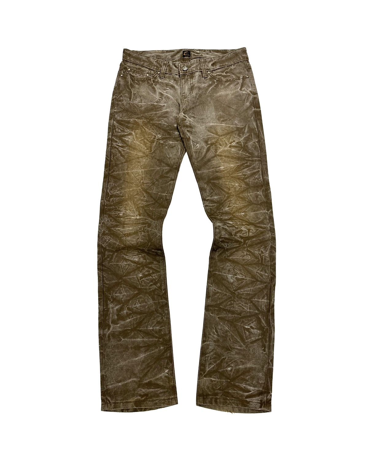 image of Beauty Beast x If Six Was Nine Et Boite Mud Wash Wolf Cut Denim Jeans in Brown, Men's (Size 30)
