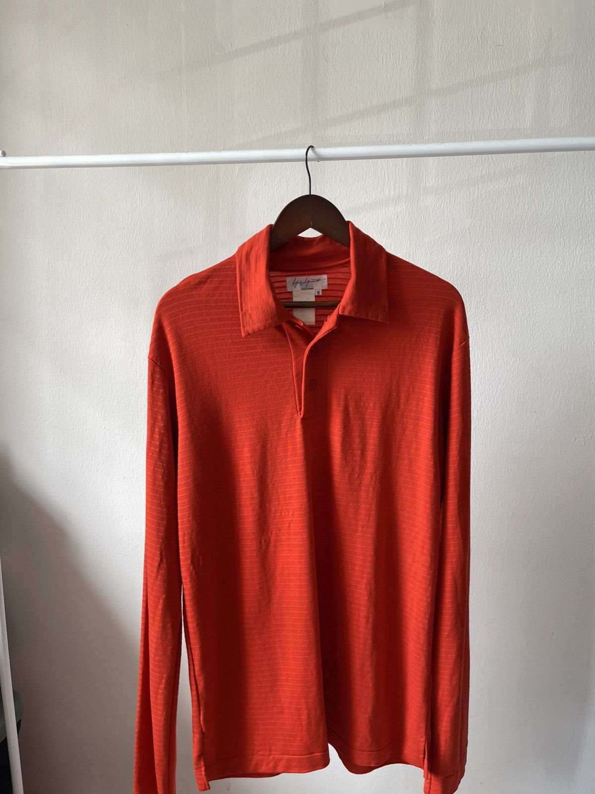 Yohji Yamamoto Yohji Yamamoto Pour Homme Polo Long Sleeve Shirt Size US L / EU 52-54 / 3 - 9 Thumbnail