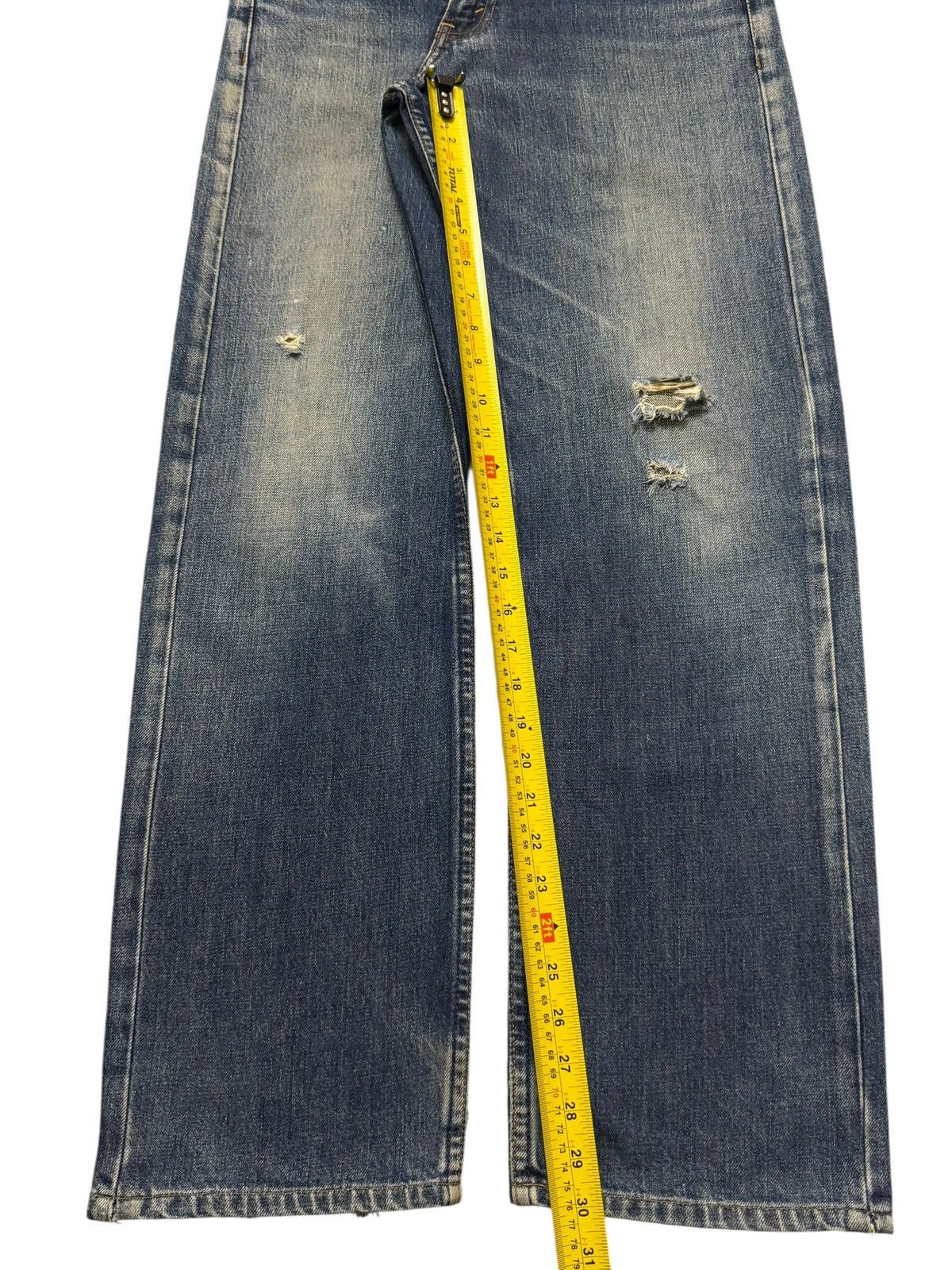 Levi's Vintage 90s Levis 503 Faded Wash Distress Relaxed Wide Leg Size US 30 / EU 46 - 9 Thumbnail
