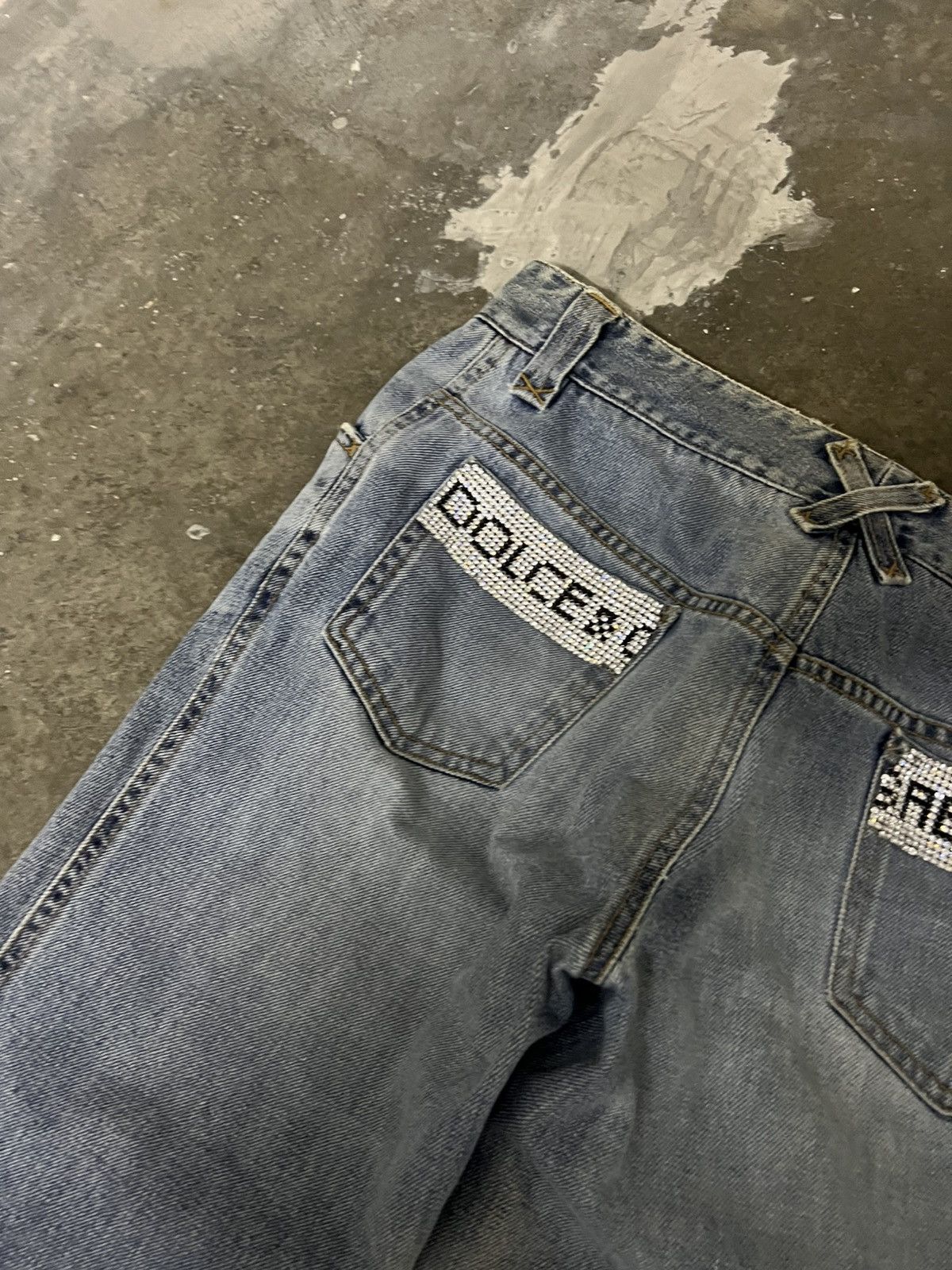Dolce & Gabbana 💥Dolce & Gabbana Vintage Distress Y2K Jean Size 29" - 18 Thumbnail
