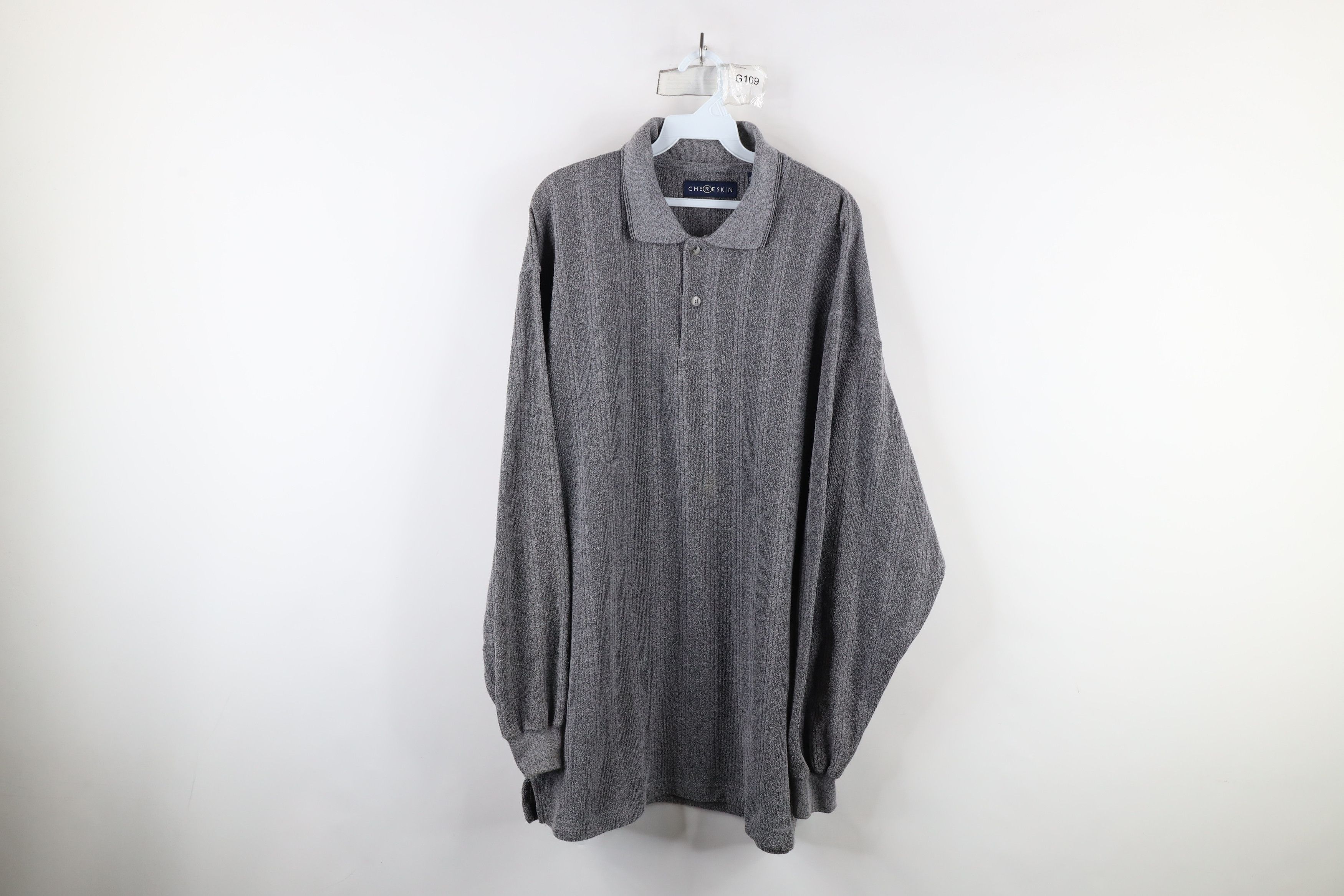 Vintage Vintage 90s Streetwear Knit Fleece Collared Polo Sweater Size US XL / EU 56 / 4 - 1 Thumbnail
