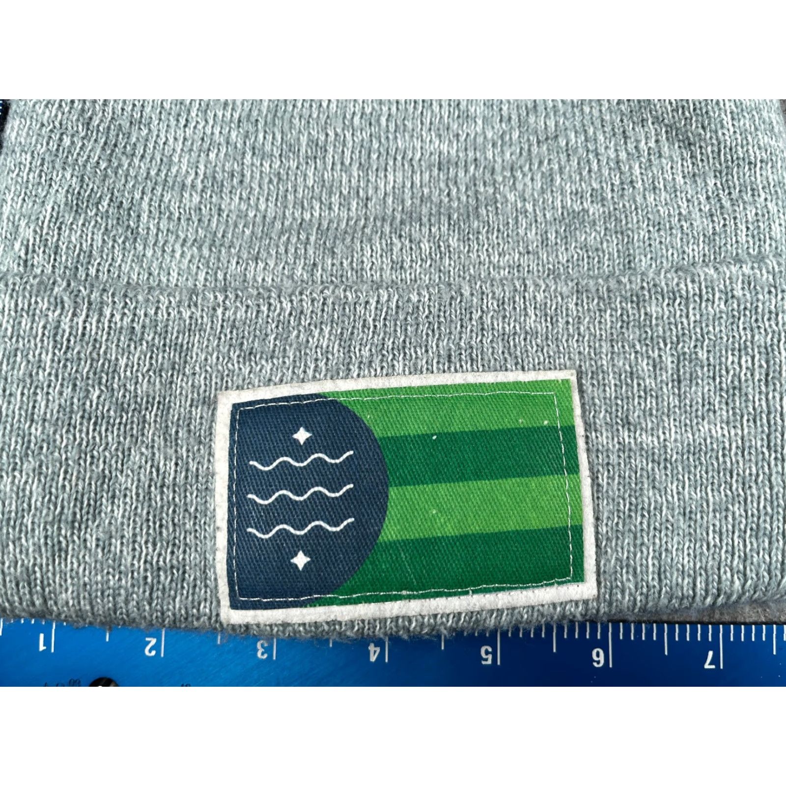 Vintage Bellingham Washington City Flag Beanie Adult Blue Knit 100% Acrylic Ski Size ONE SIZE - 2 Thumbnail