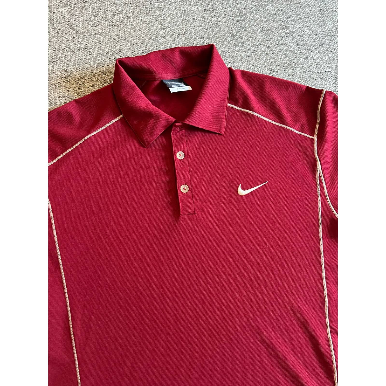 Nike Nike Golf Large maroon polo no logo Size US L / EU 52-54 / 3 - 5 Thumbnail